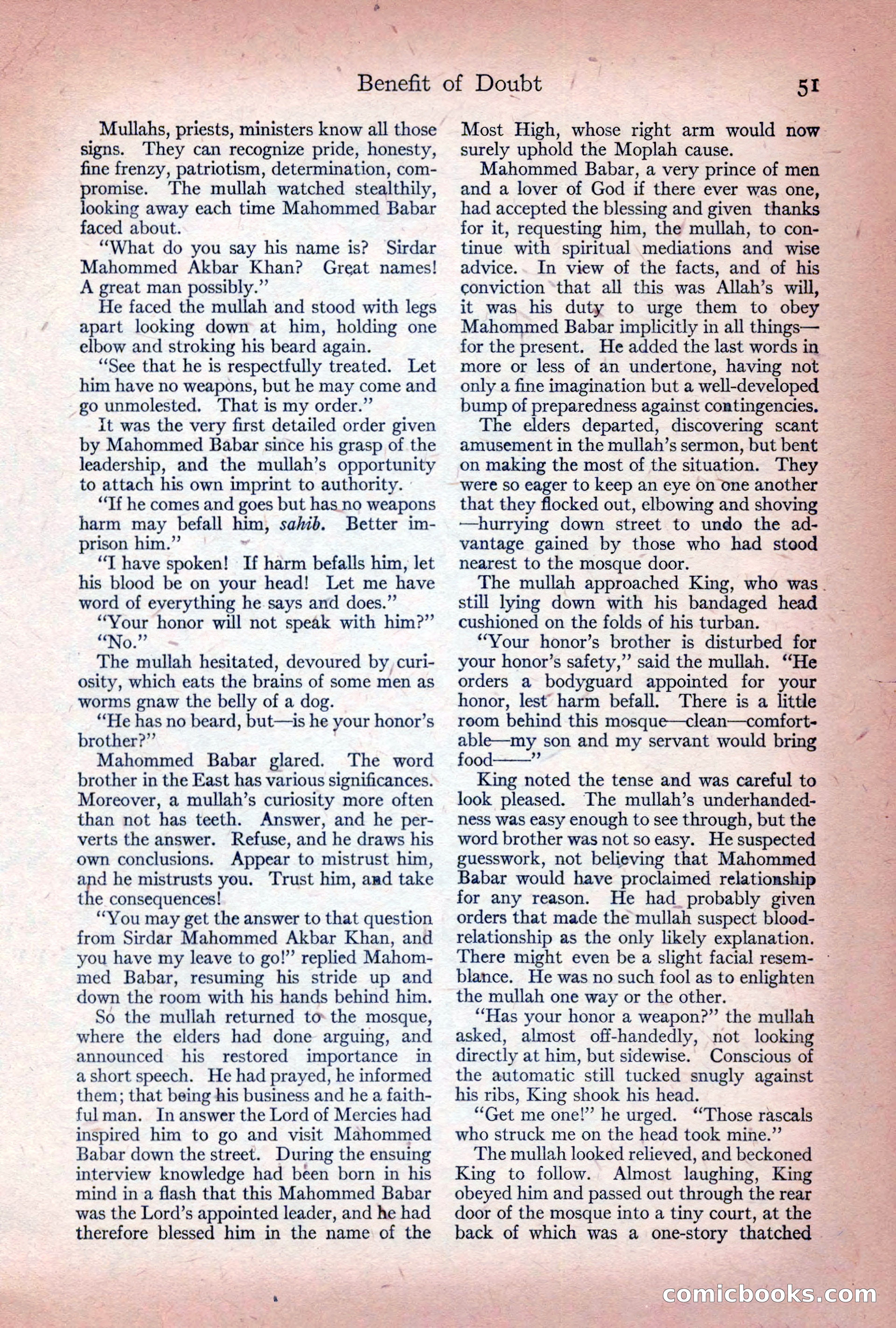 Adventure Magazine Cover, December 10, 1922 — page 57 of 200