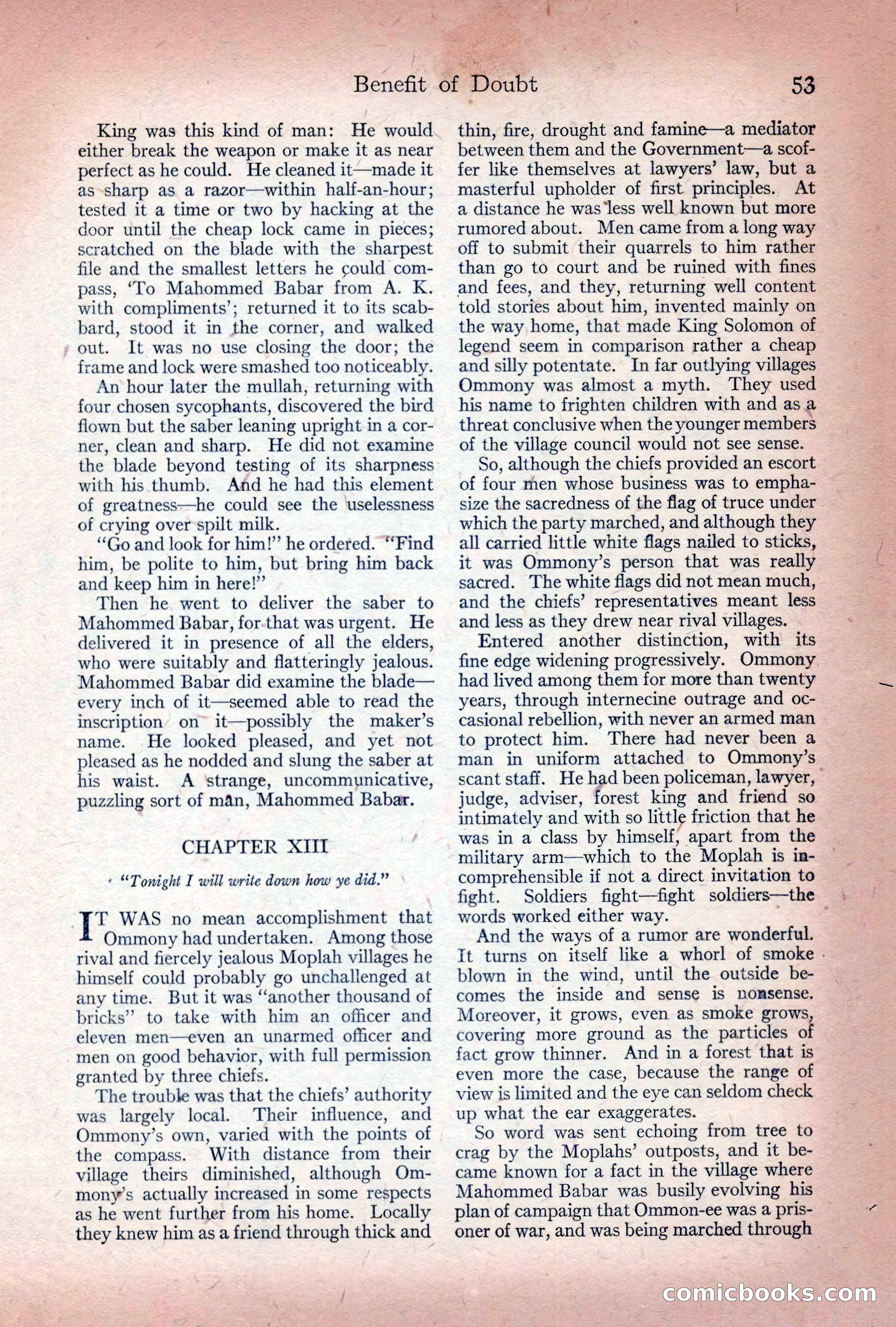 Adventure Magazine Cover, December 10, 1922 — page 59 of 200