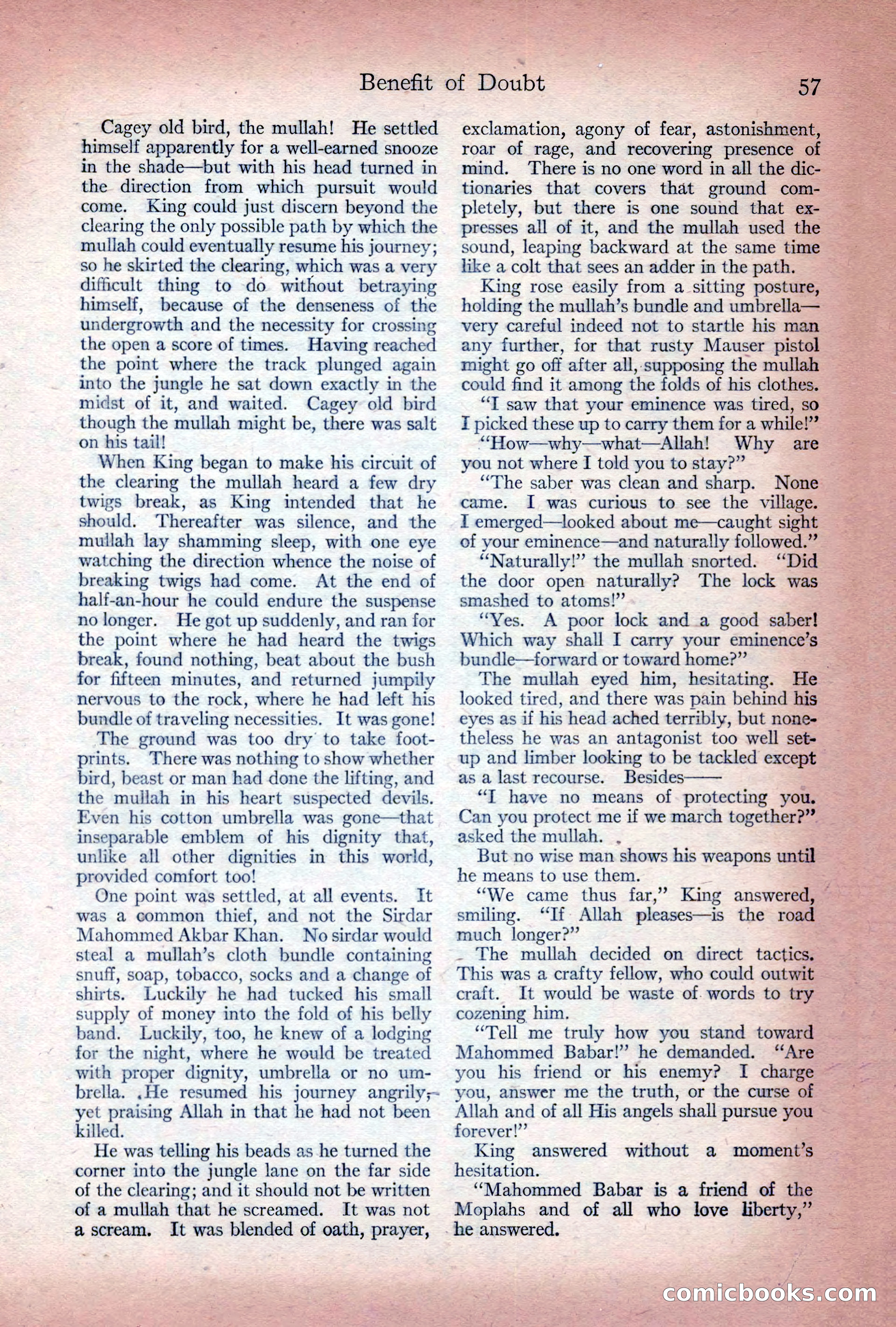 Adventure Magazine Cover, December 10, 1922 — page 63 of 200