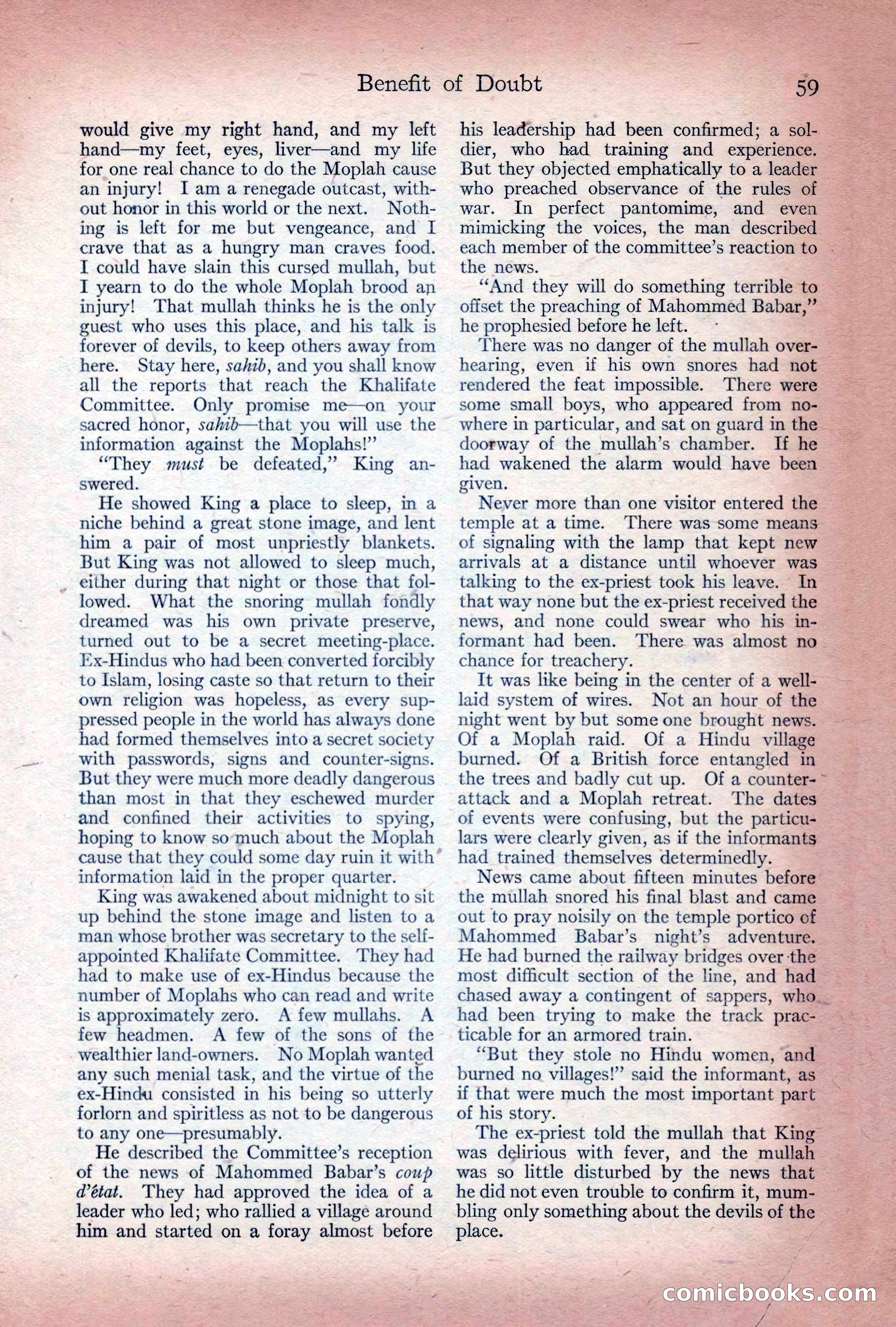 Adventure Magazine Cover, December 10, 1922 — page 65 of 200