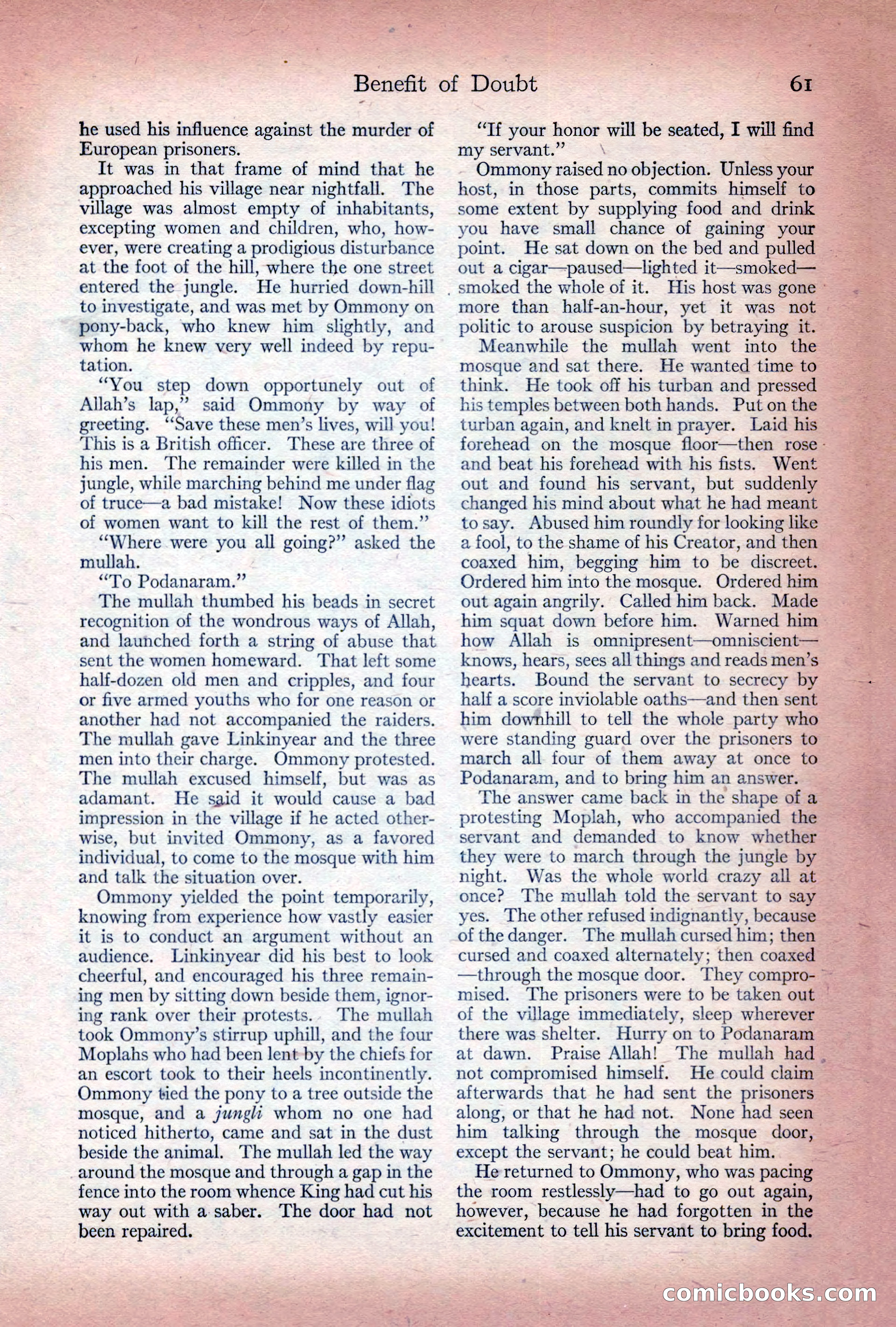 Adventure Magazine Cover, December 10, 1922 — page 67 of 200