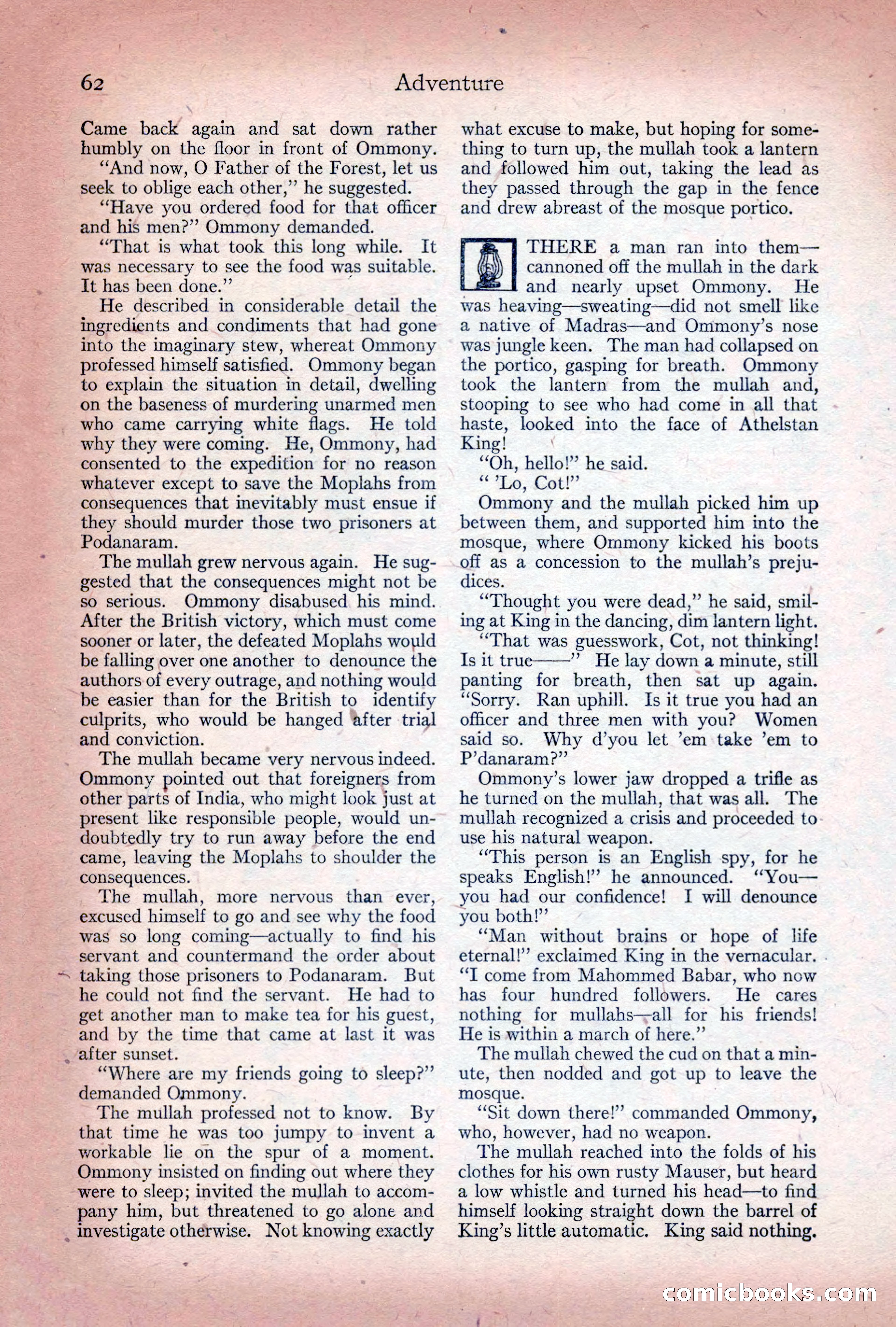 Adventure Magazine Cover, December 10, 1922 — page 68 of 200
