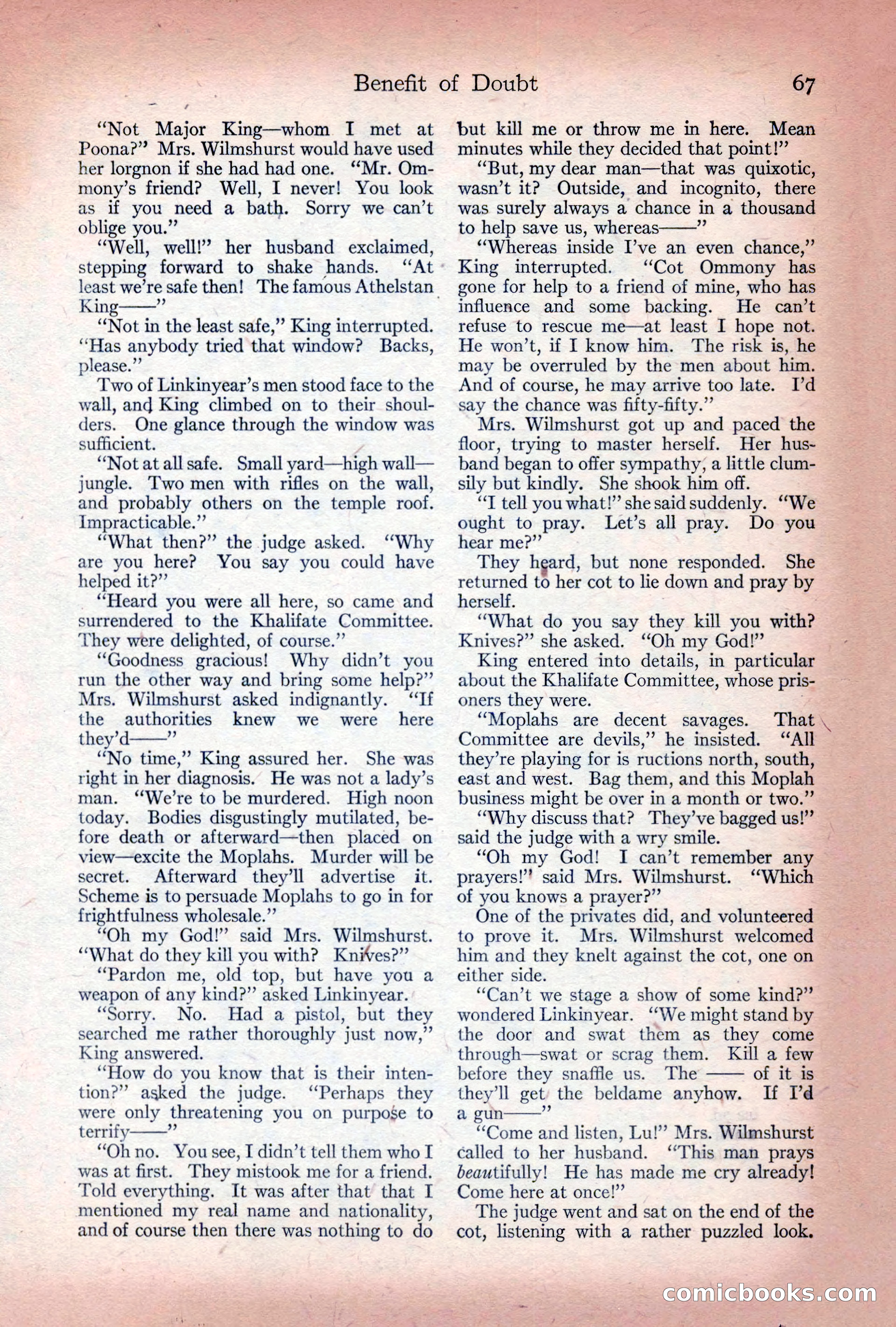 Adventure Magazine Cover, December 10, 1922 — page 73 of 200