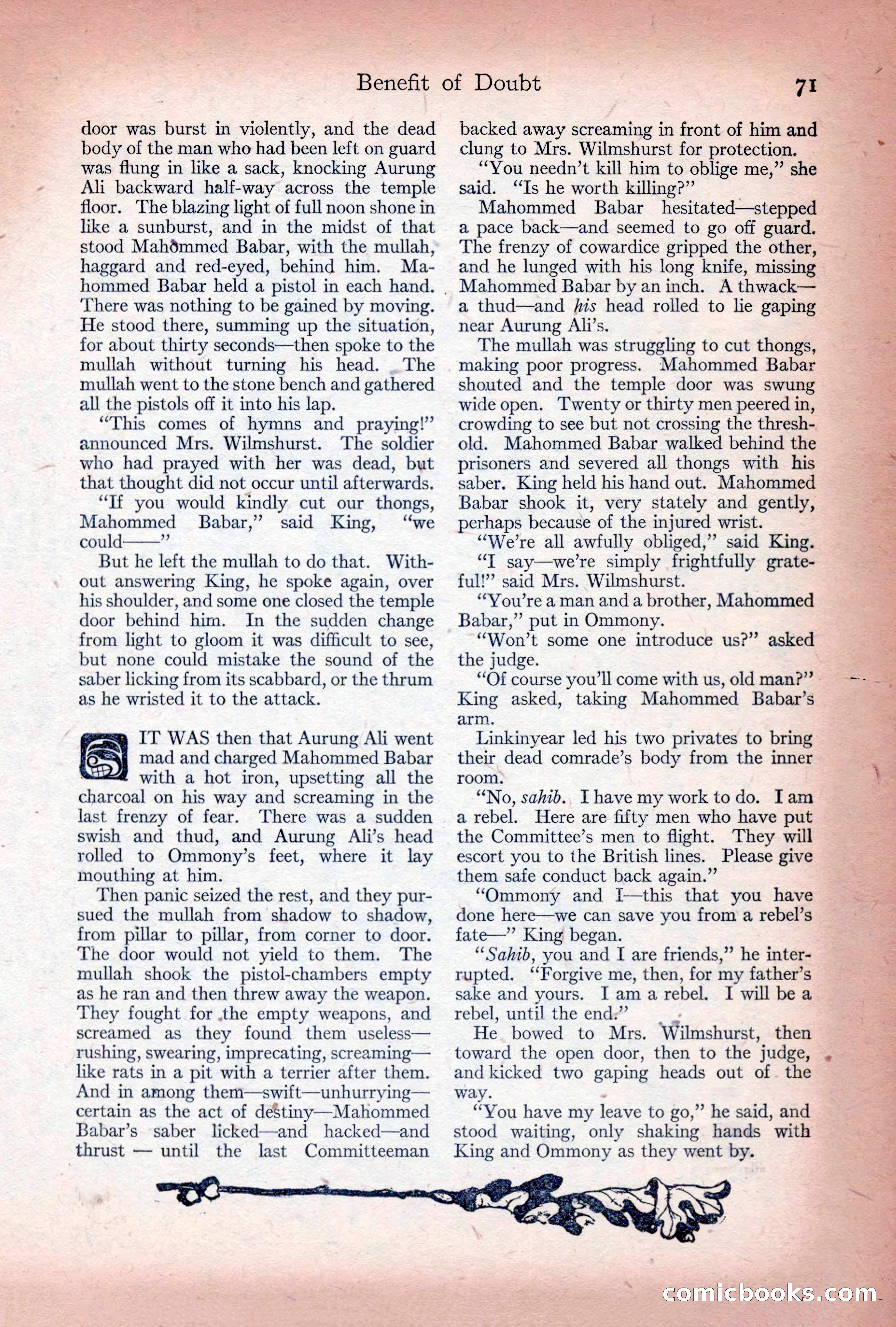 Adventure Magazine Cover, December 10, 1922 — page 77 of 200