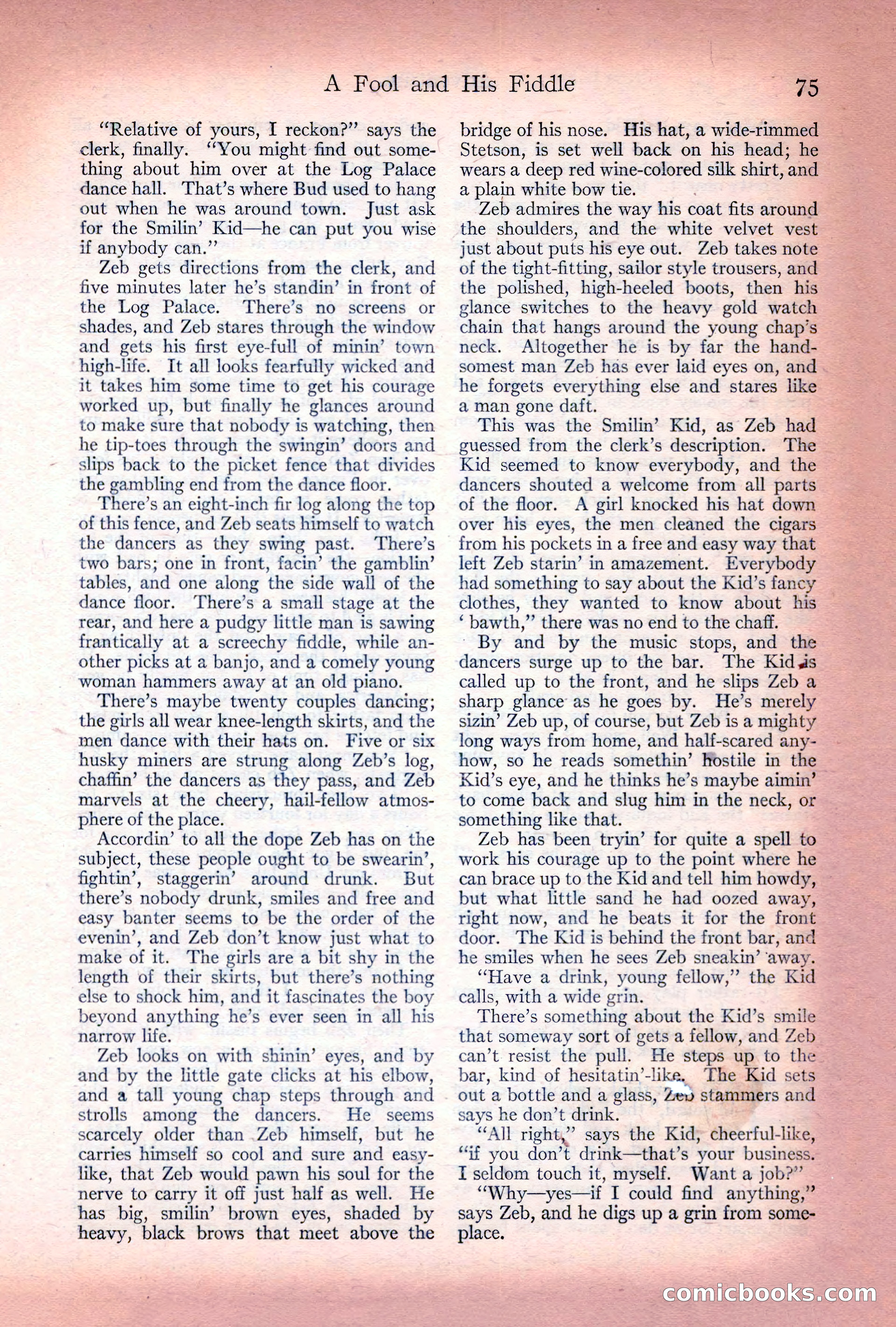 Adventure Magazine Cover, December 10, 1922 — page 81 of 200