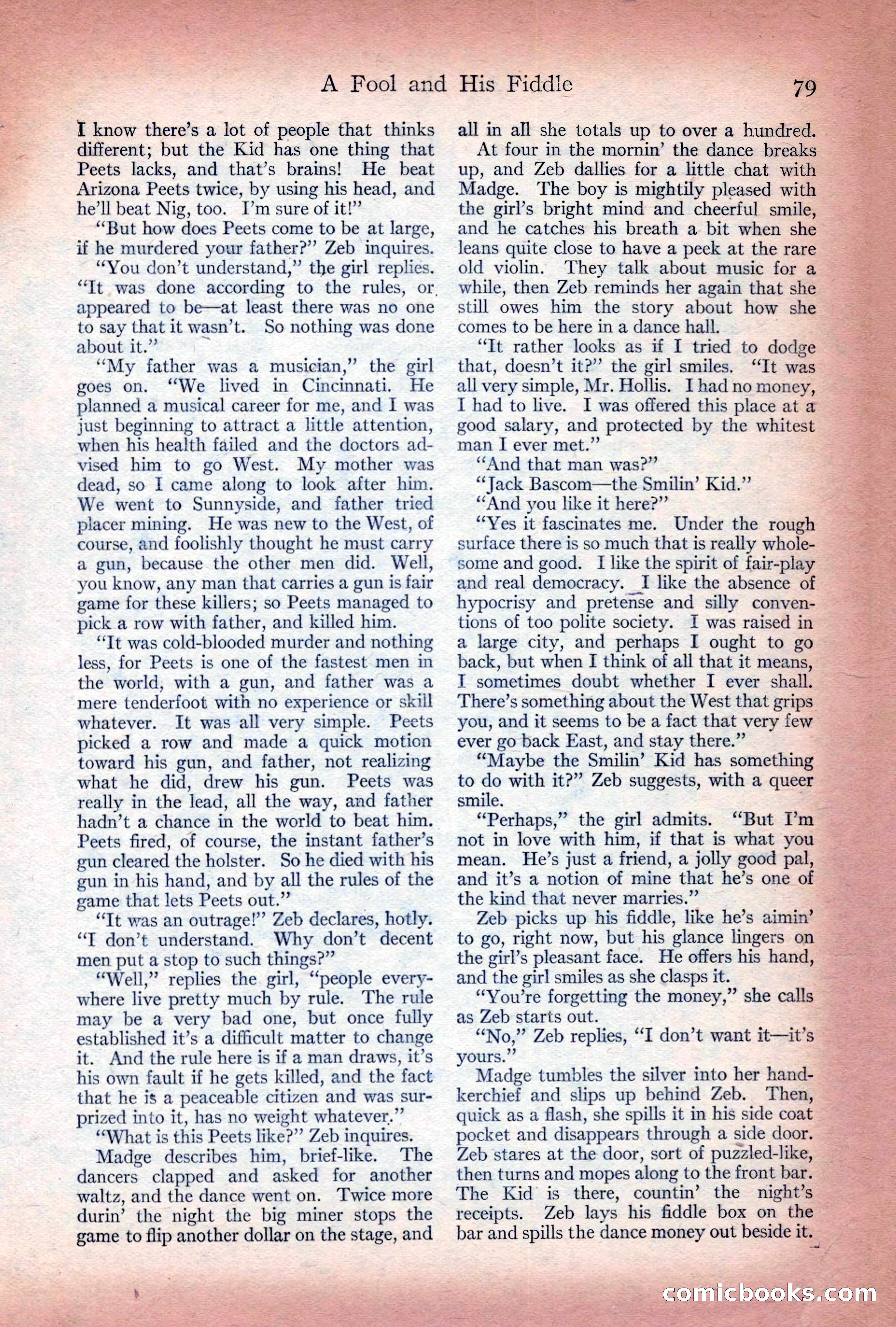 Adventure Magazine Cover, December 10, 1922 — page 85 of 200