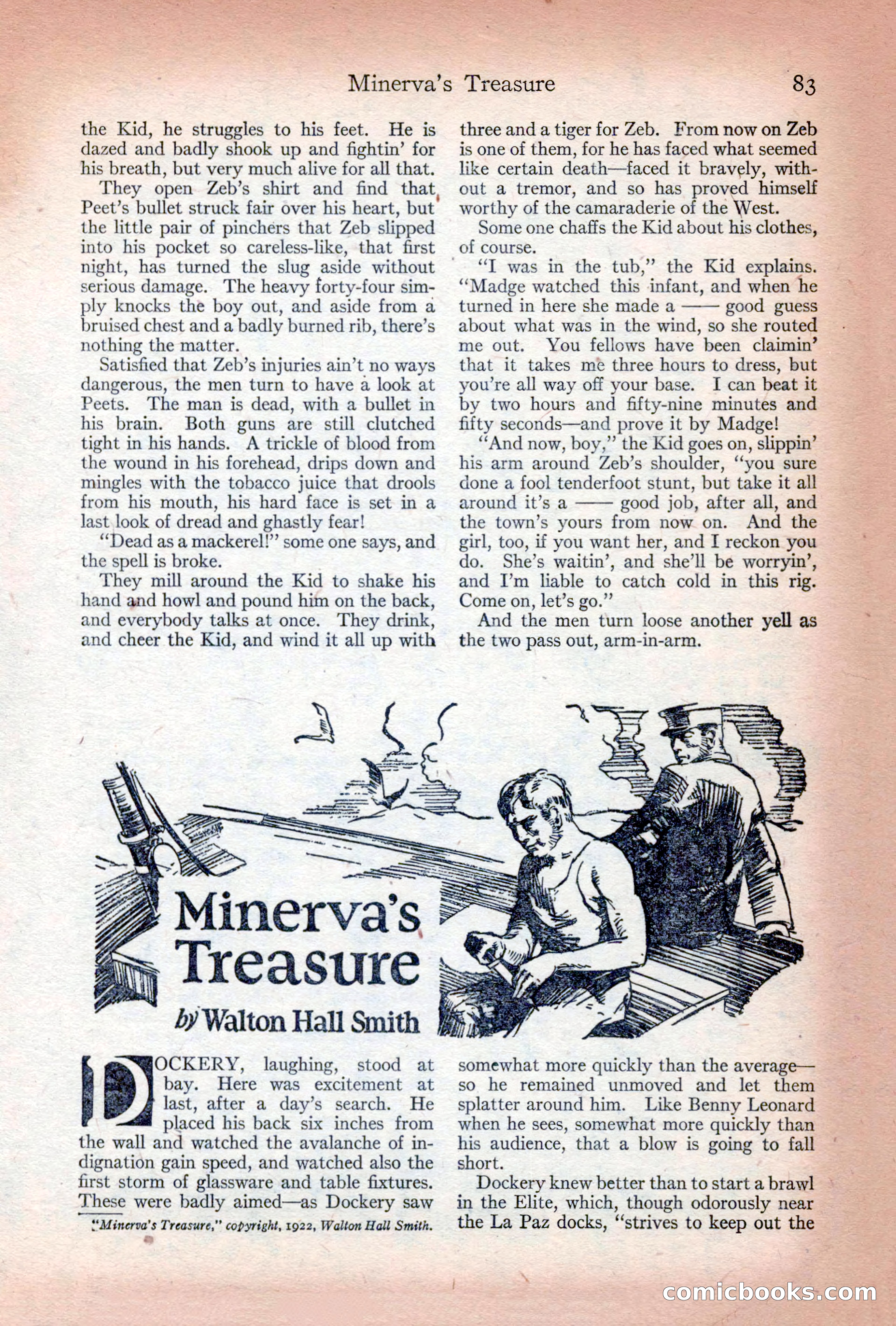 Adventure Magazine Cover, December 10, 1922 — page 89 of 200