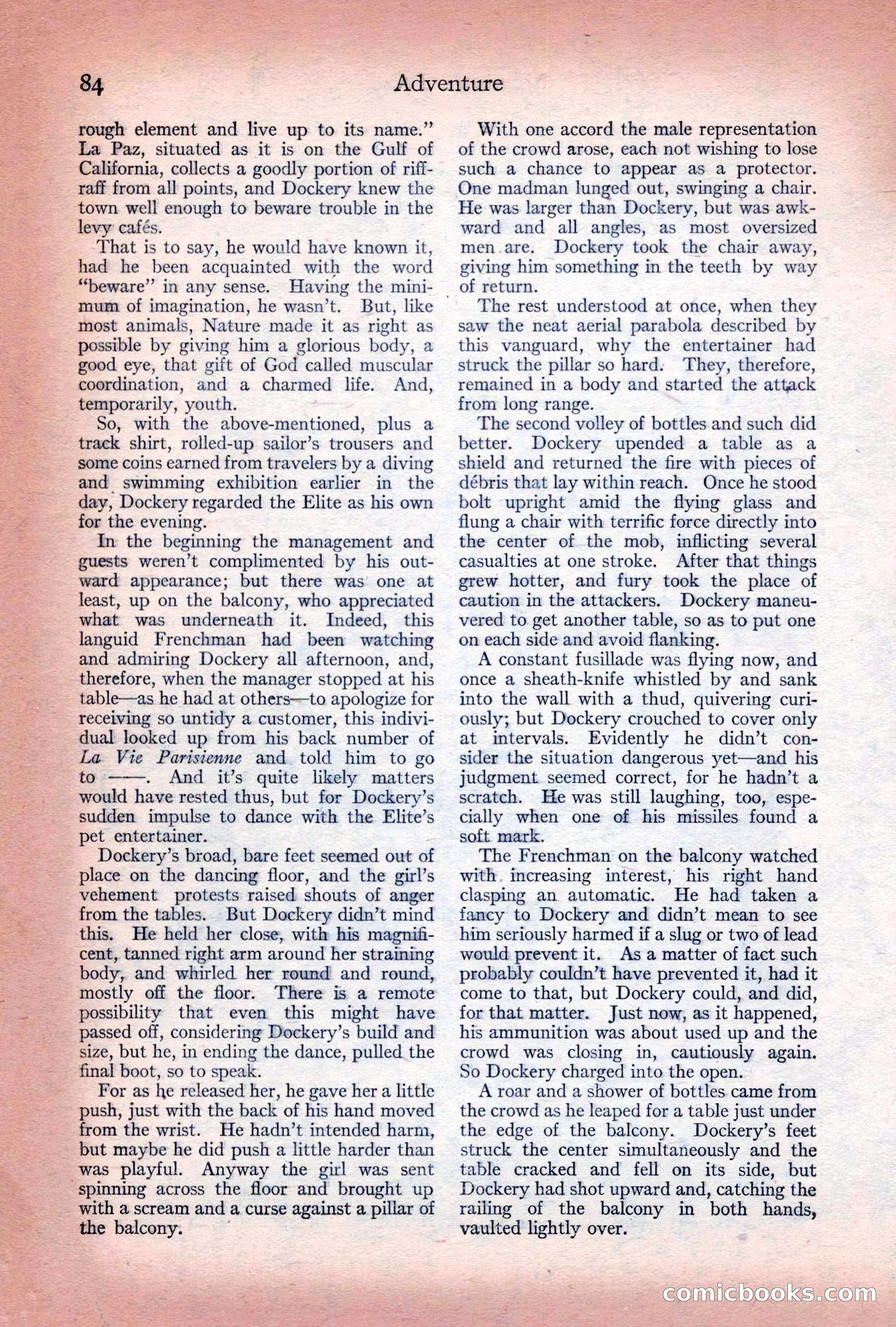 Adventure Magazine Cover, December 10, 1922 — page 90 of 200