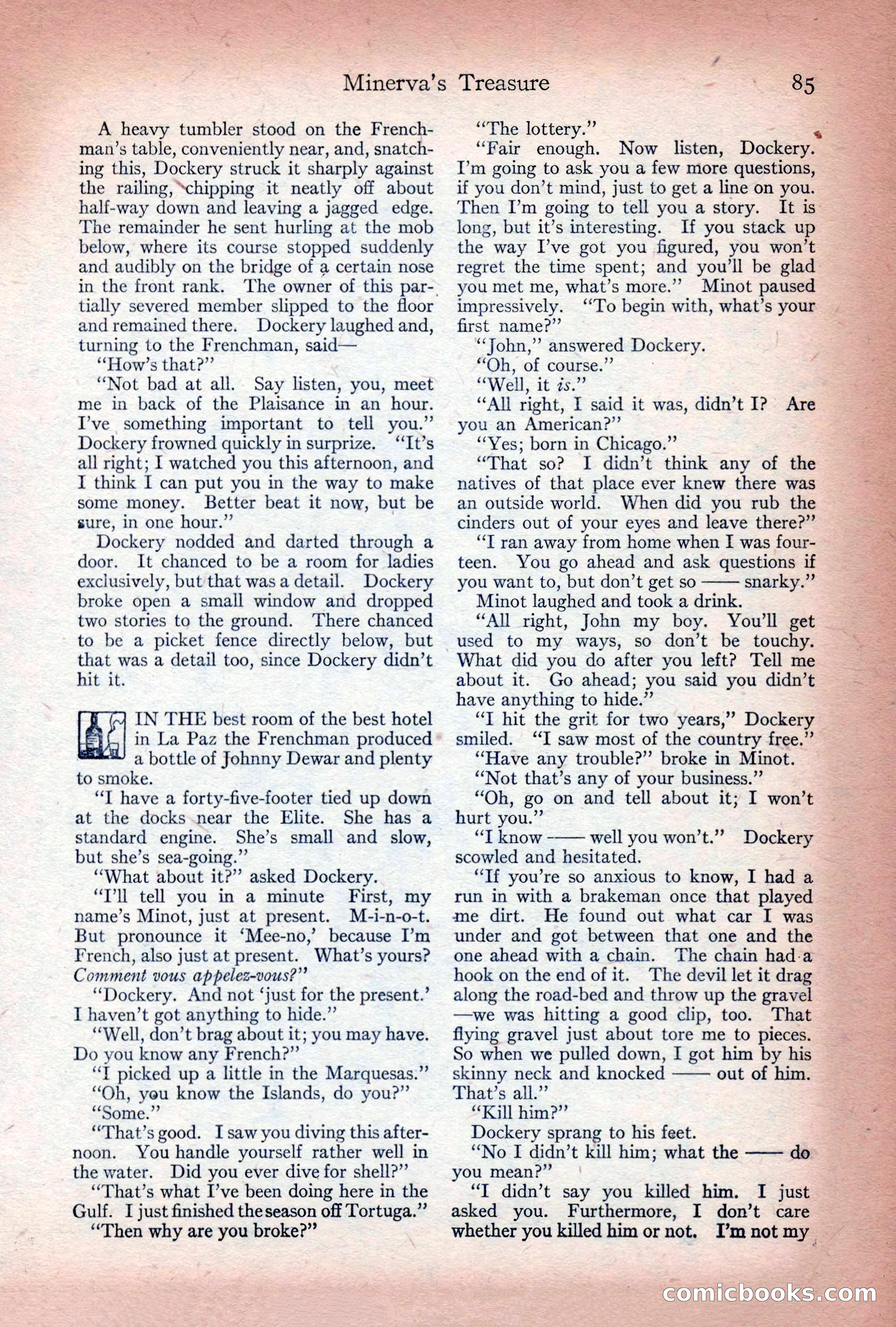 Adventure Magazine Cover, December 10, 1922 — page 91 of 200