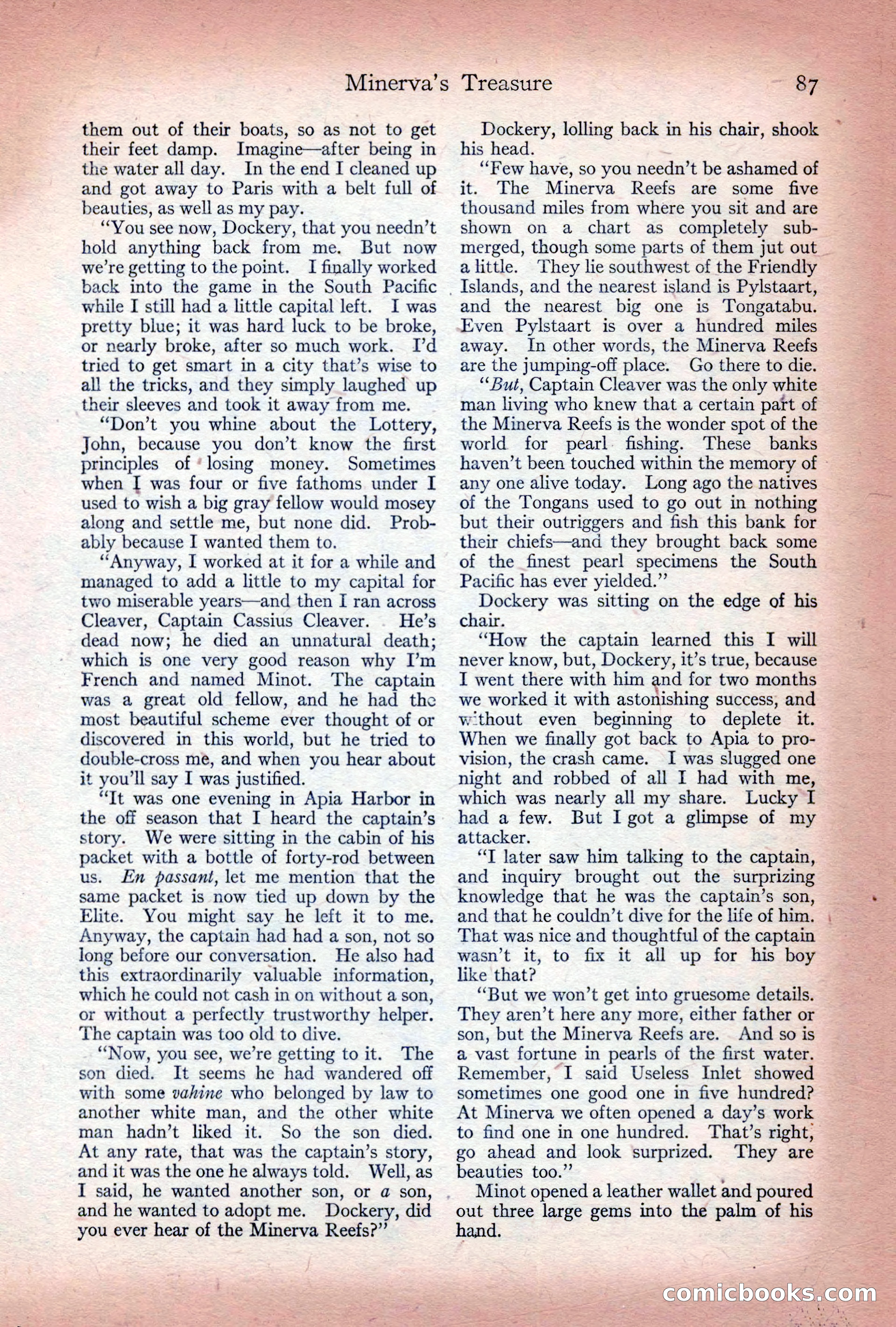 Adventure Magazine Cover, December 10, 1922 — page 93 of 200