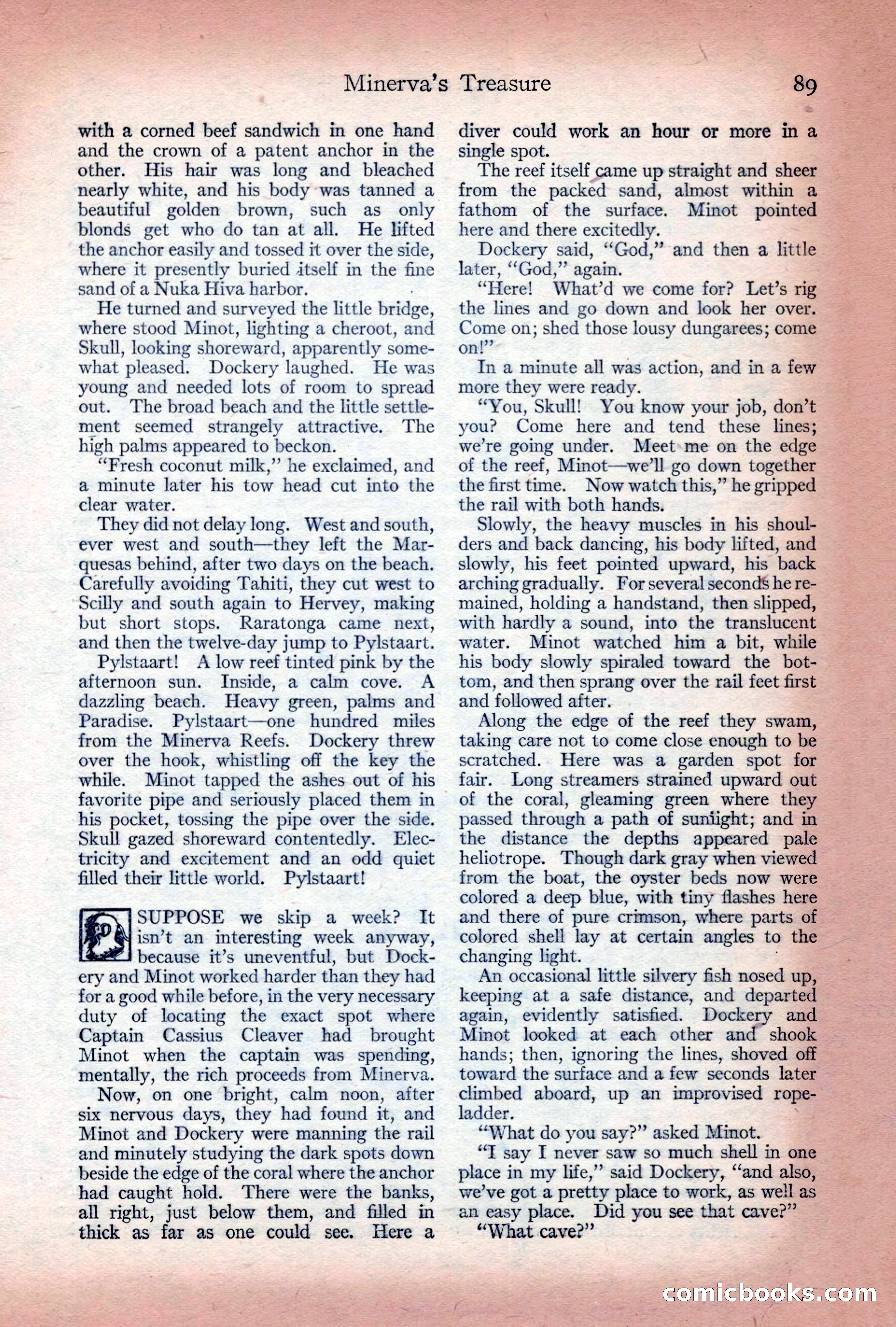Adventure Magazine Cover, December 10, 1922 — page 95 of 200