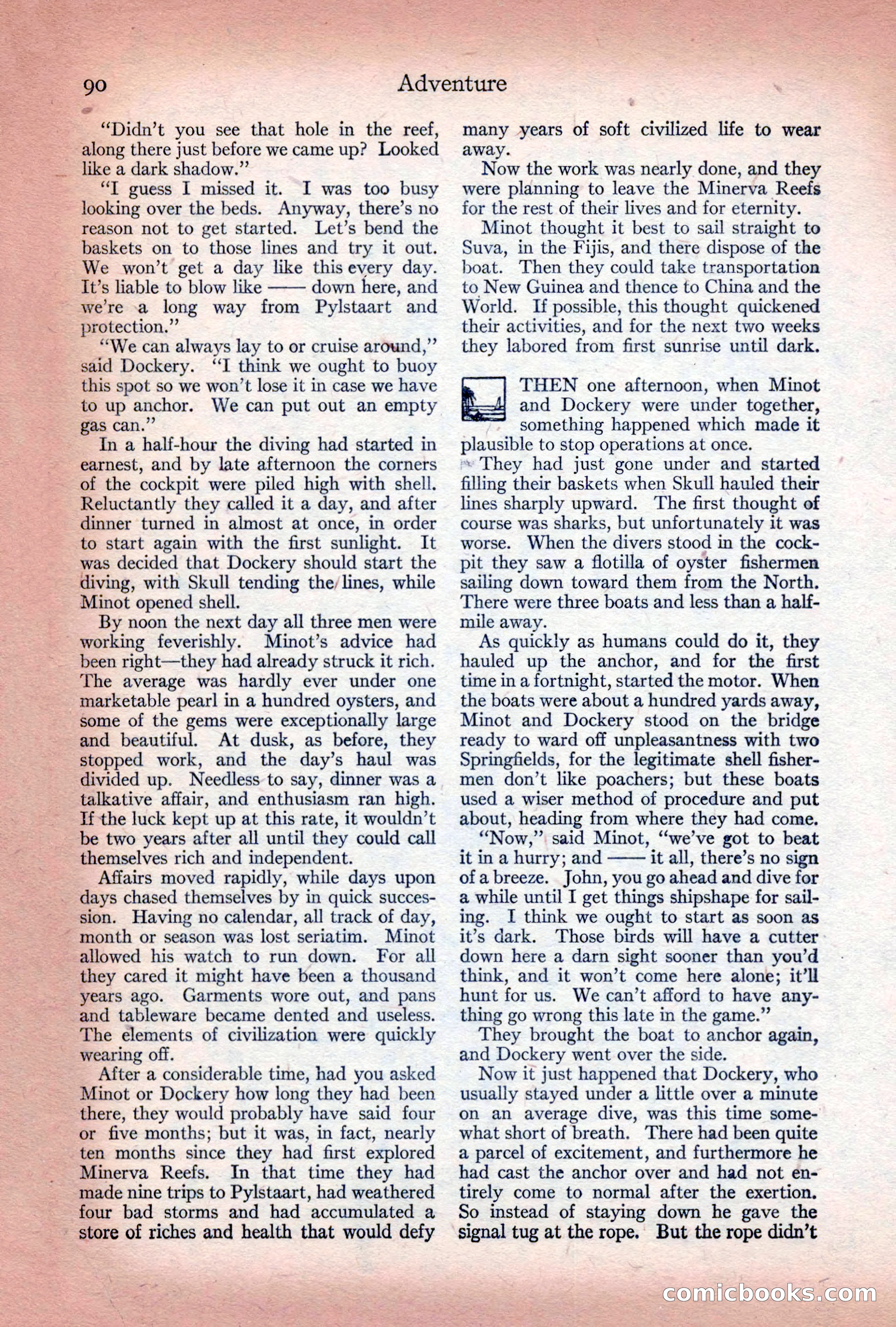 Adventure Magazine Cover, December 10, 1922 — page 96 of 200