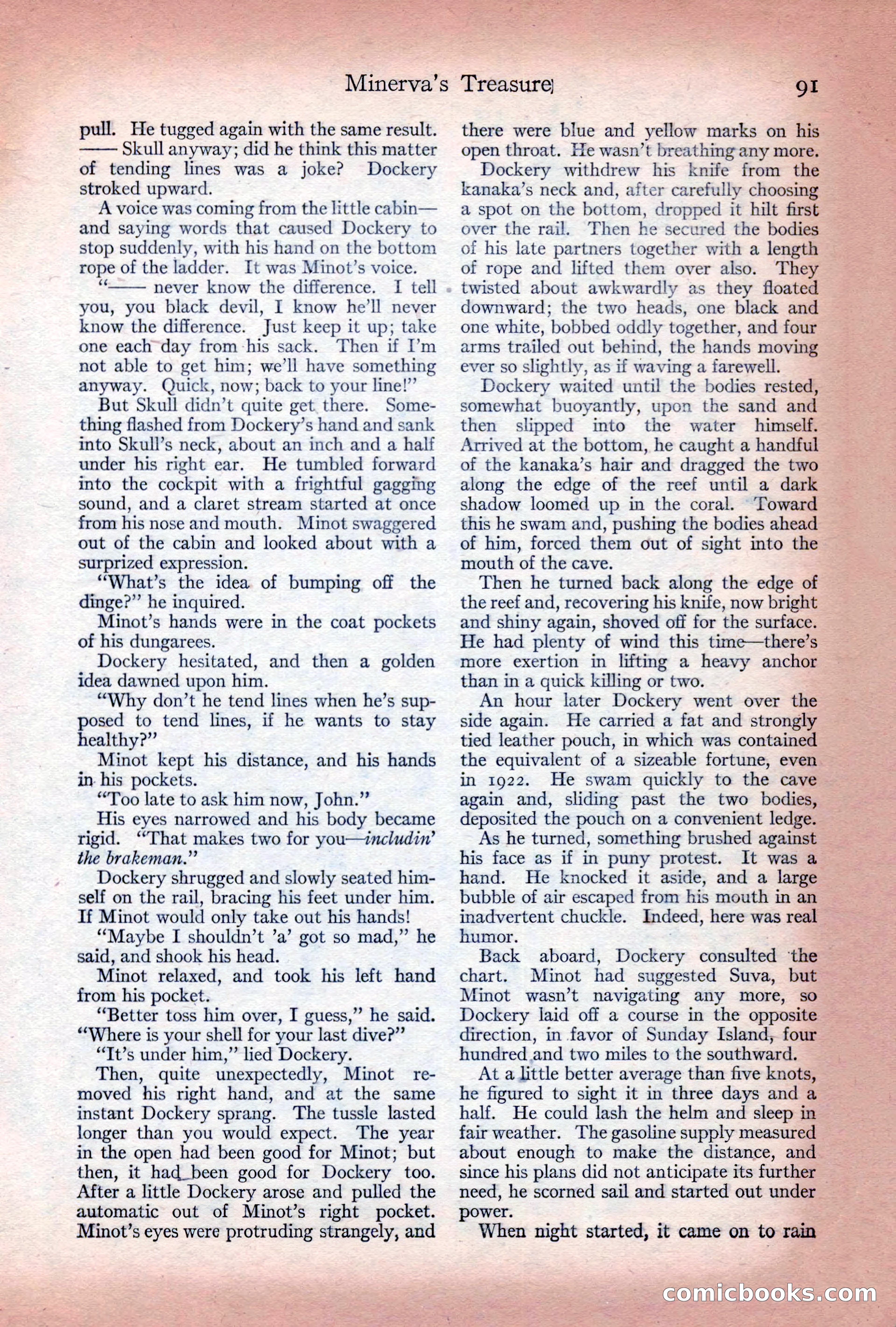 Adventure Magazine Cover, December 10, 1922 — page 97 of 200