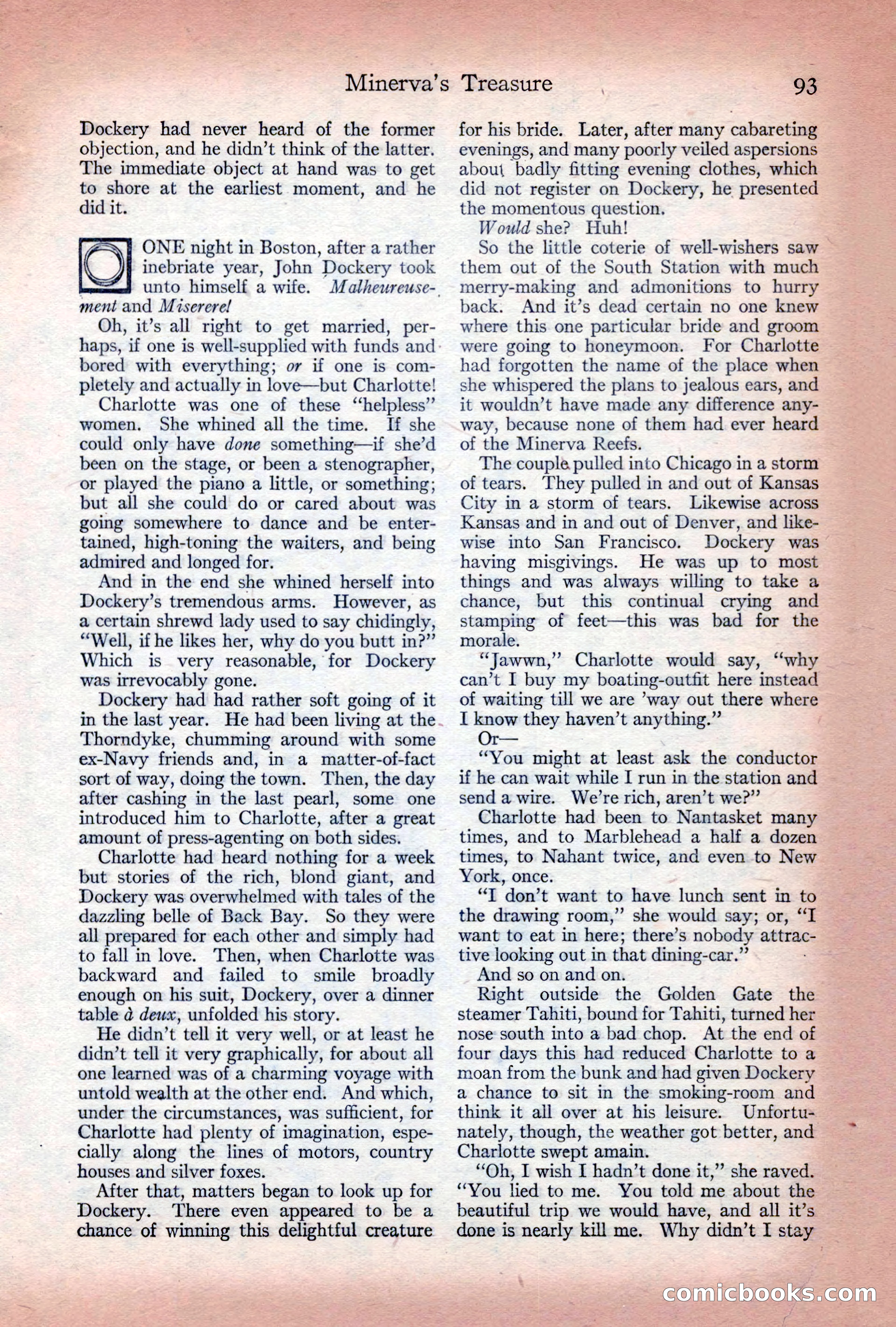 Adventure Magazine Cover, December 10, 1922 — page 99 of 200