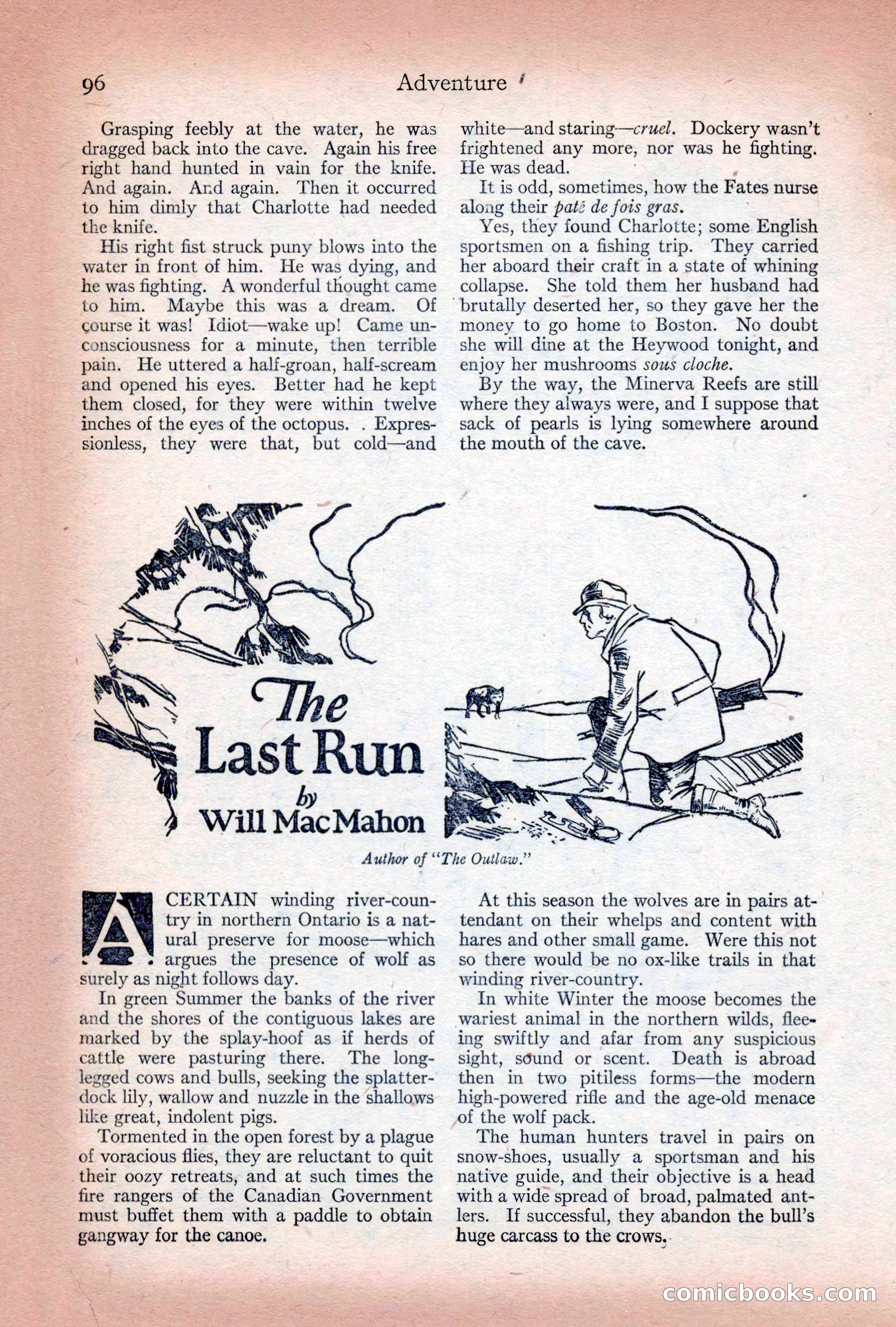 Adventure Magazine Cover, December 10, 1922 — page 102 of 200
