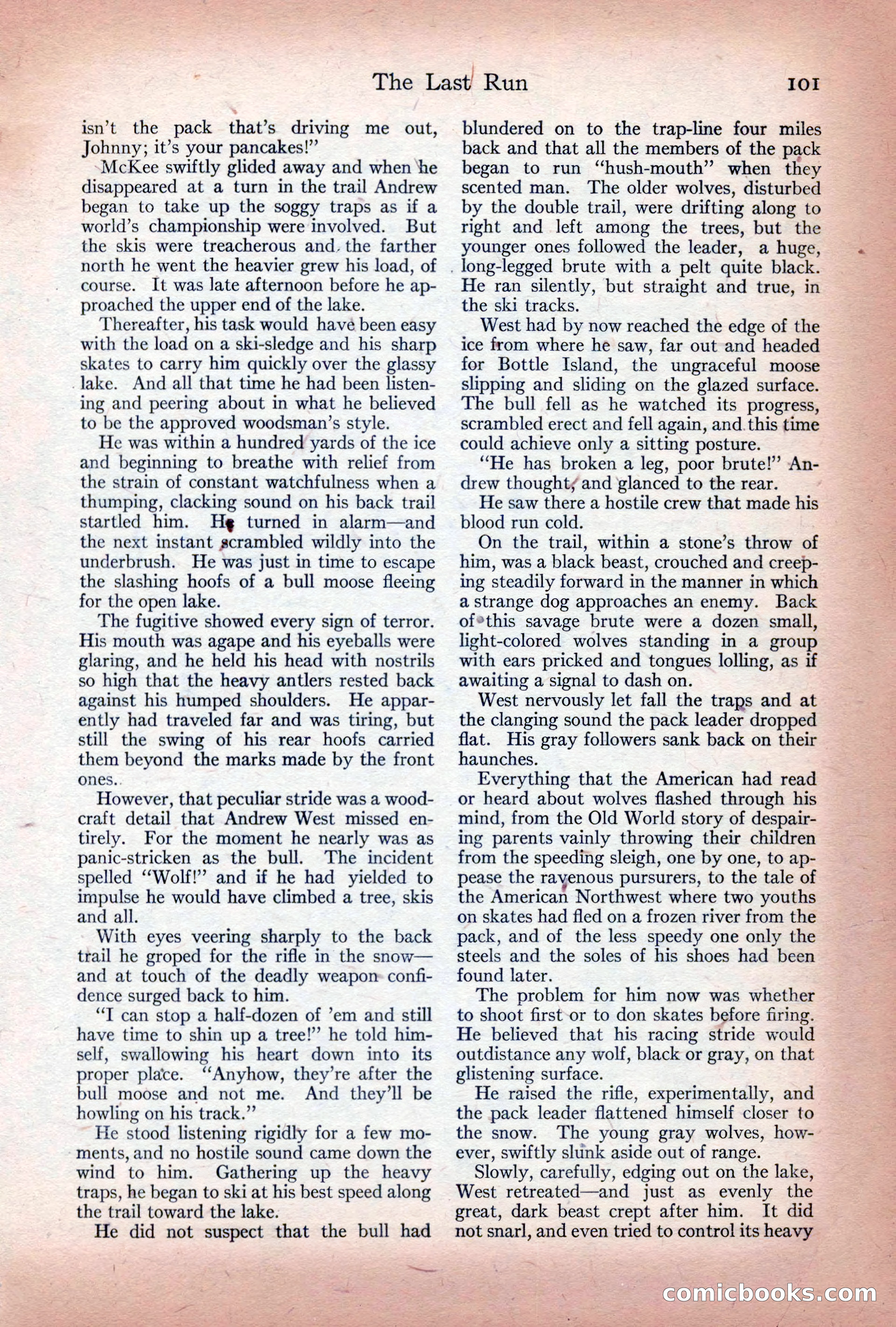 Adventure Magazine Cover, December 10, 1922 — page 107 of 200