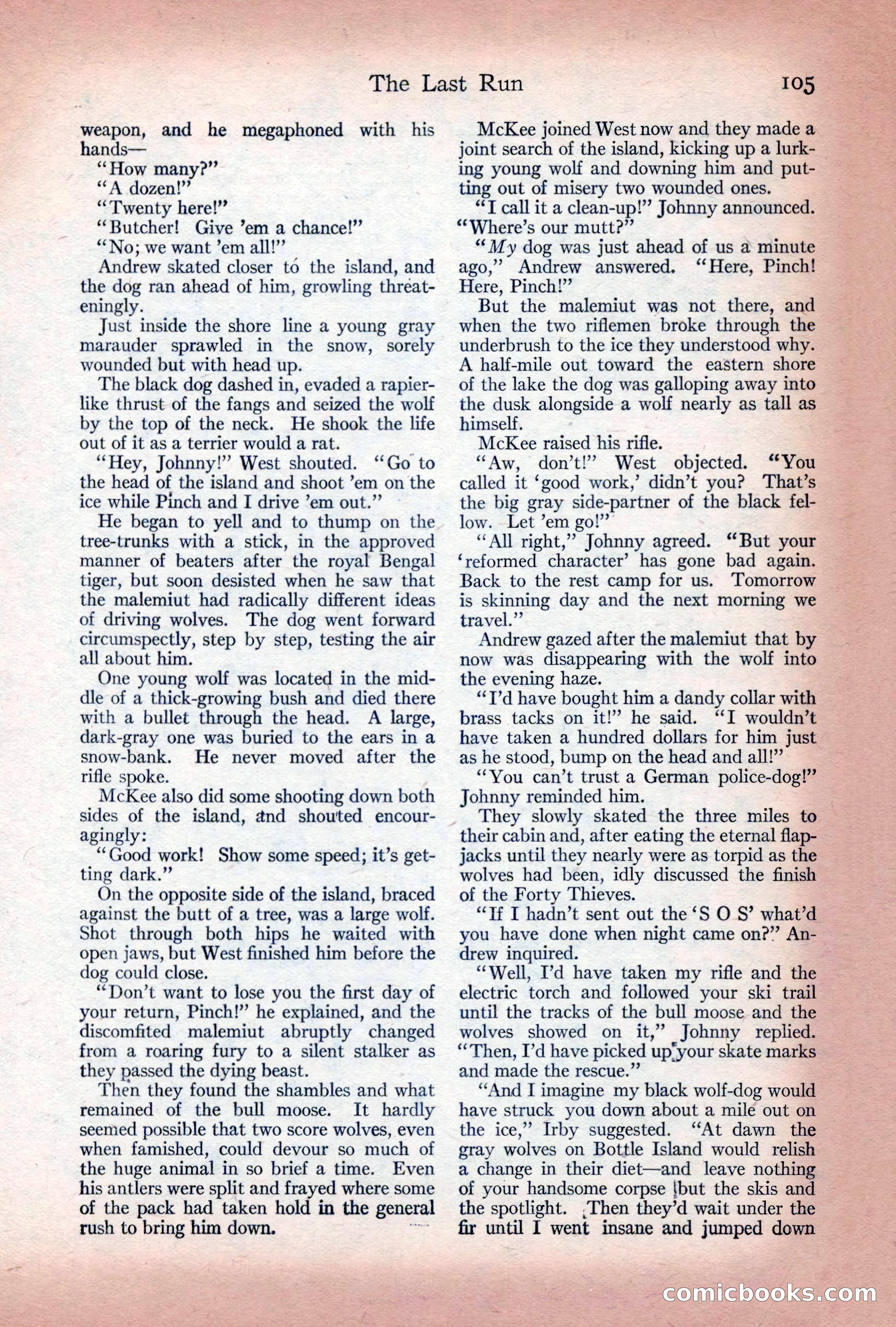 Adventure Magazine Cover, December 10, 1922 — page 111 of 200