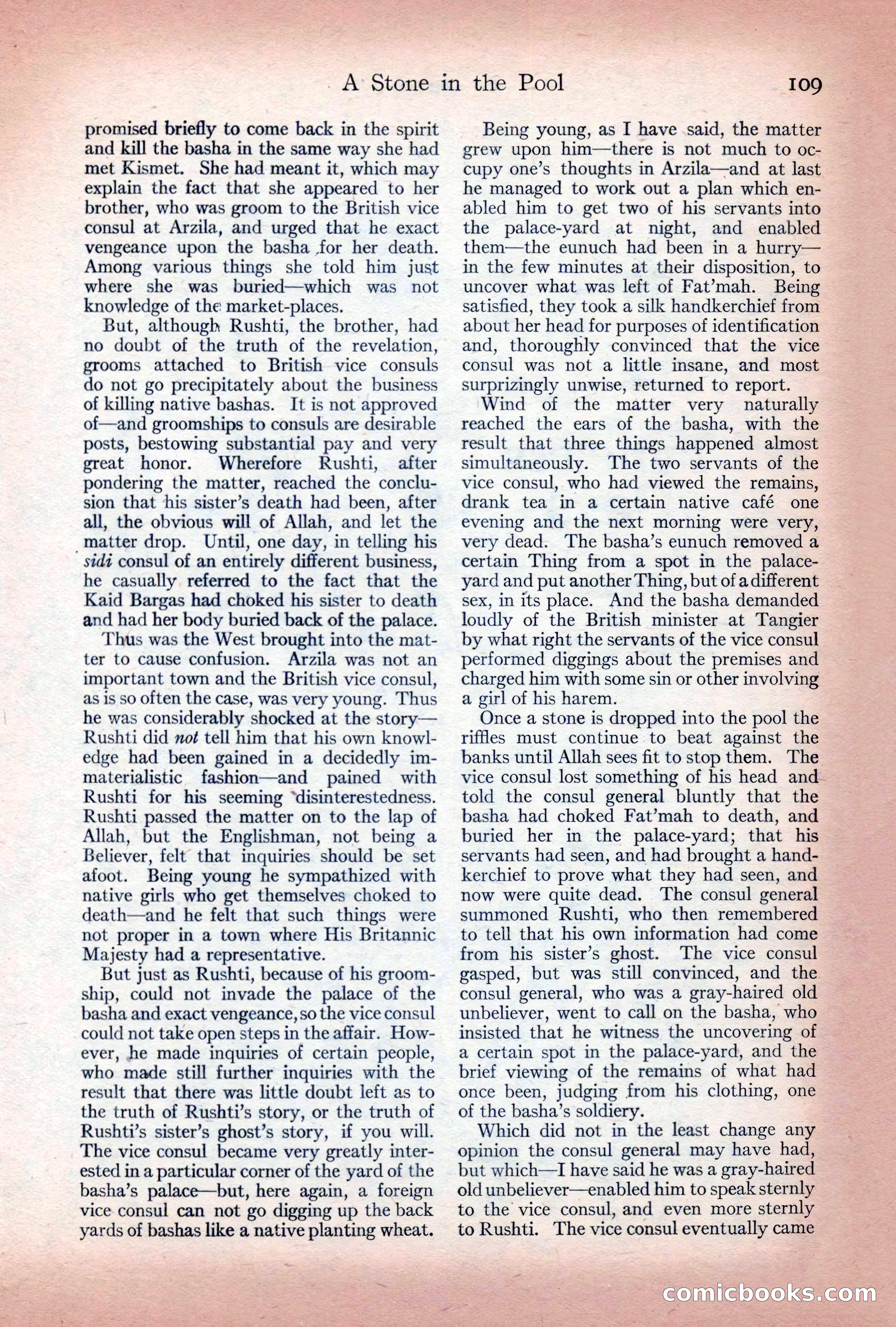 Adventure Magazine Cover, December 10, 1922 — page 115 of 200
