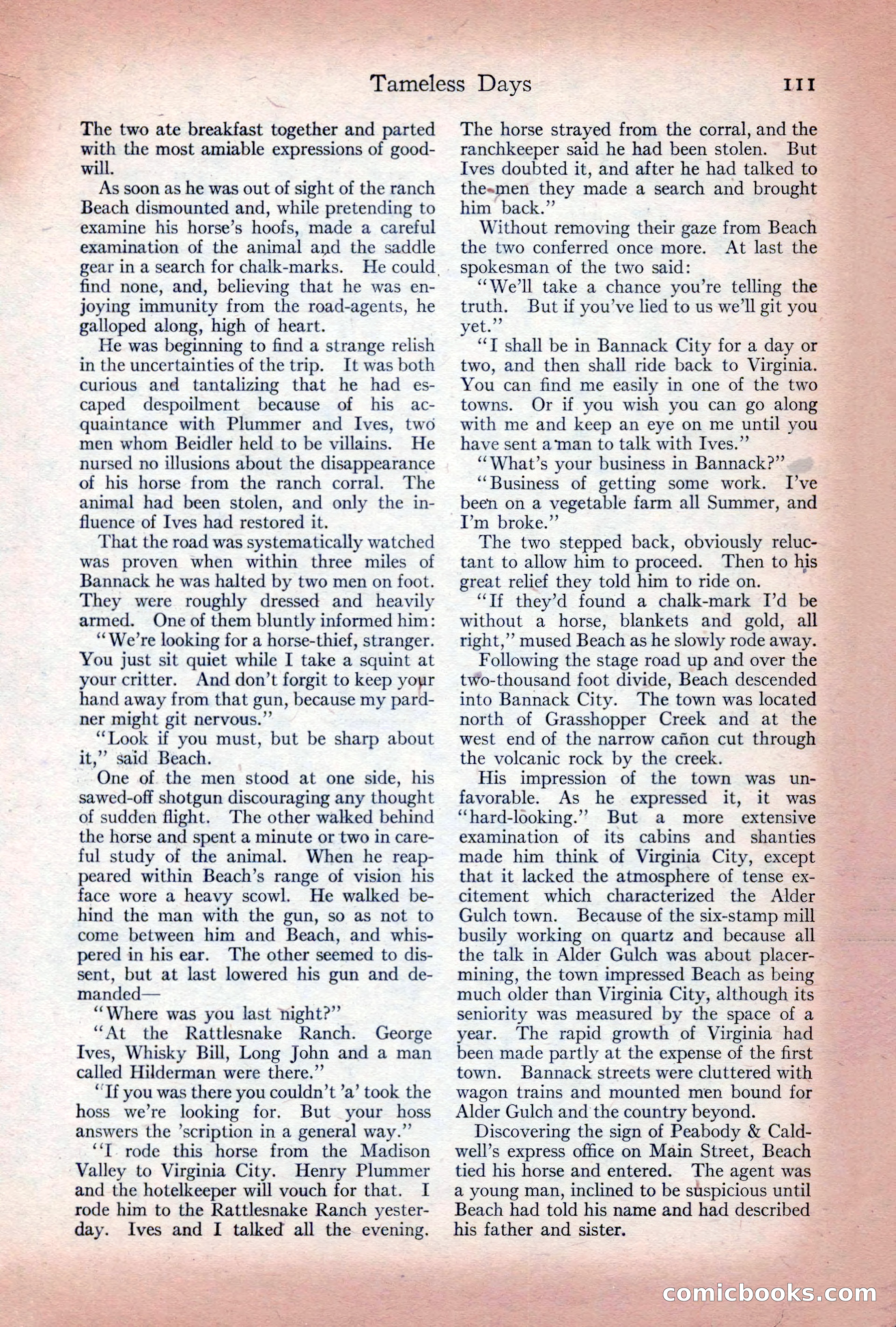 Adventure Magazine Cover, December 10, 1922 — page 117 of 200