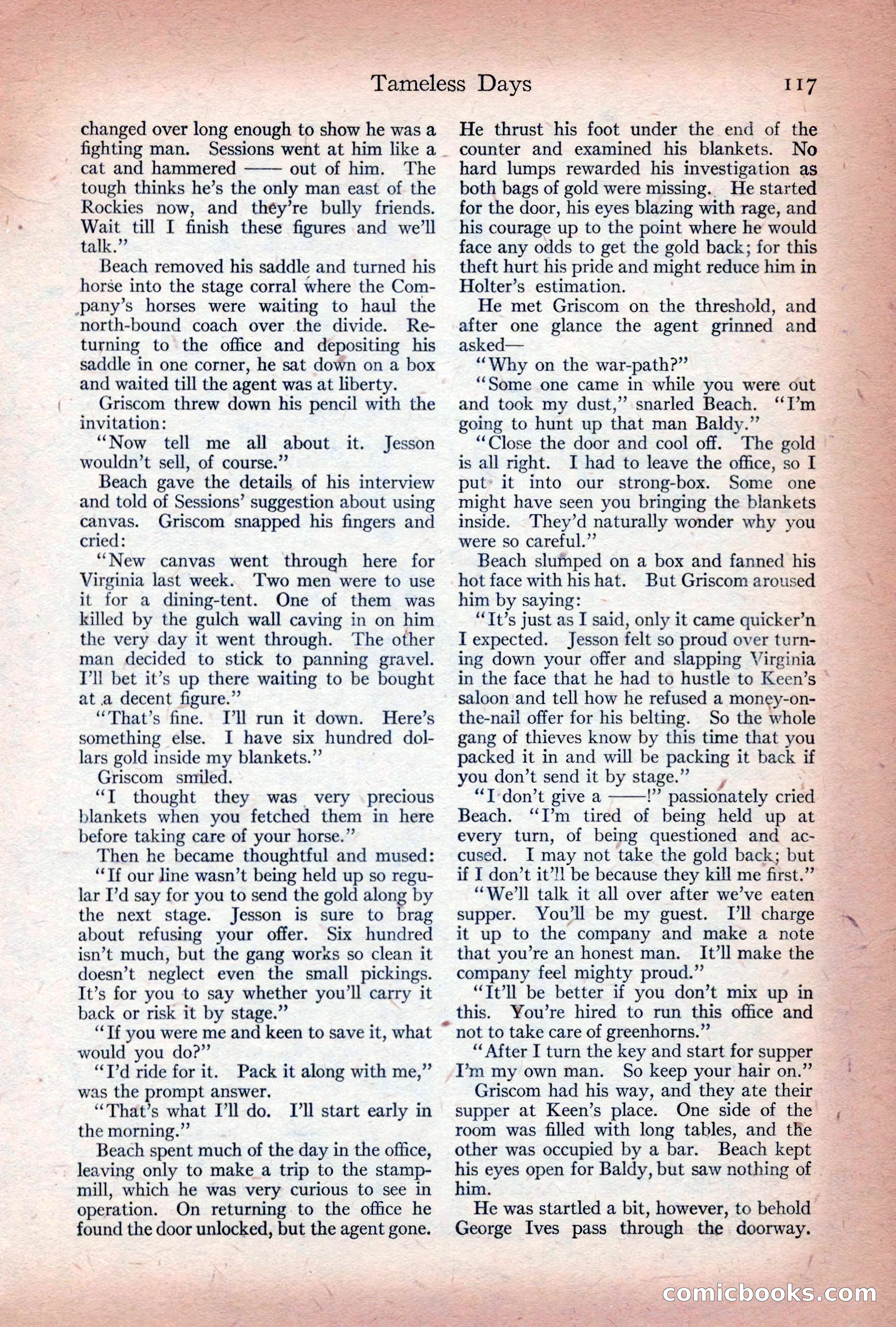 Adventure Magazine Cover, December 10, 1922 — page 123 of 200