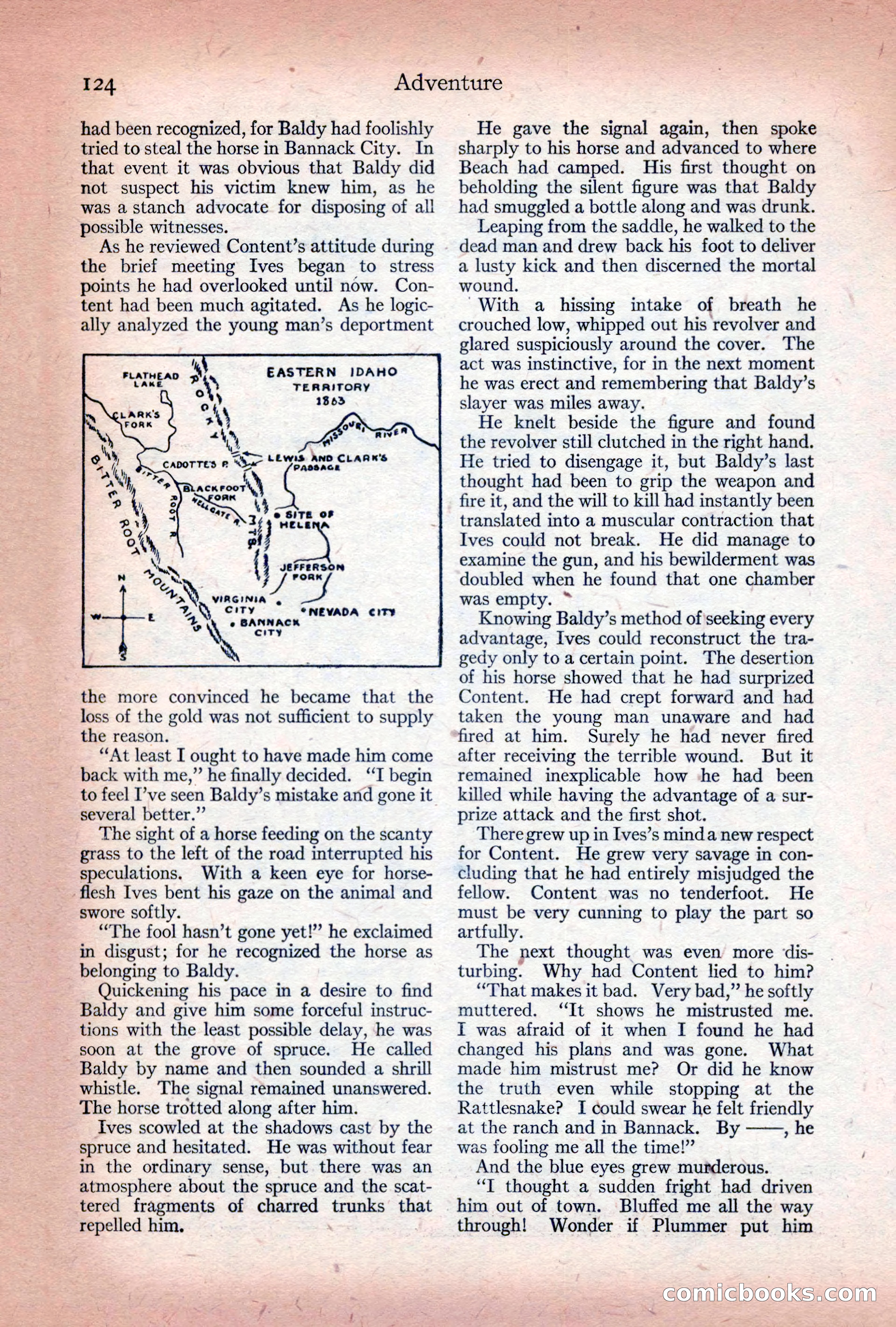 Adventure Magazine Cover, December 10, 1922 — page 130 of 200
