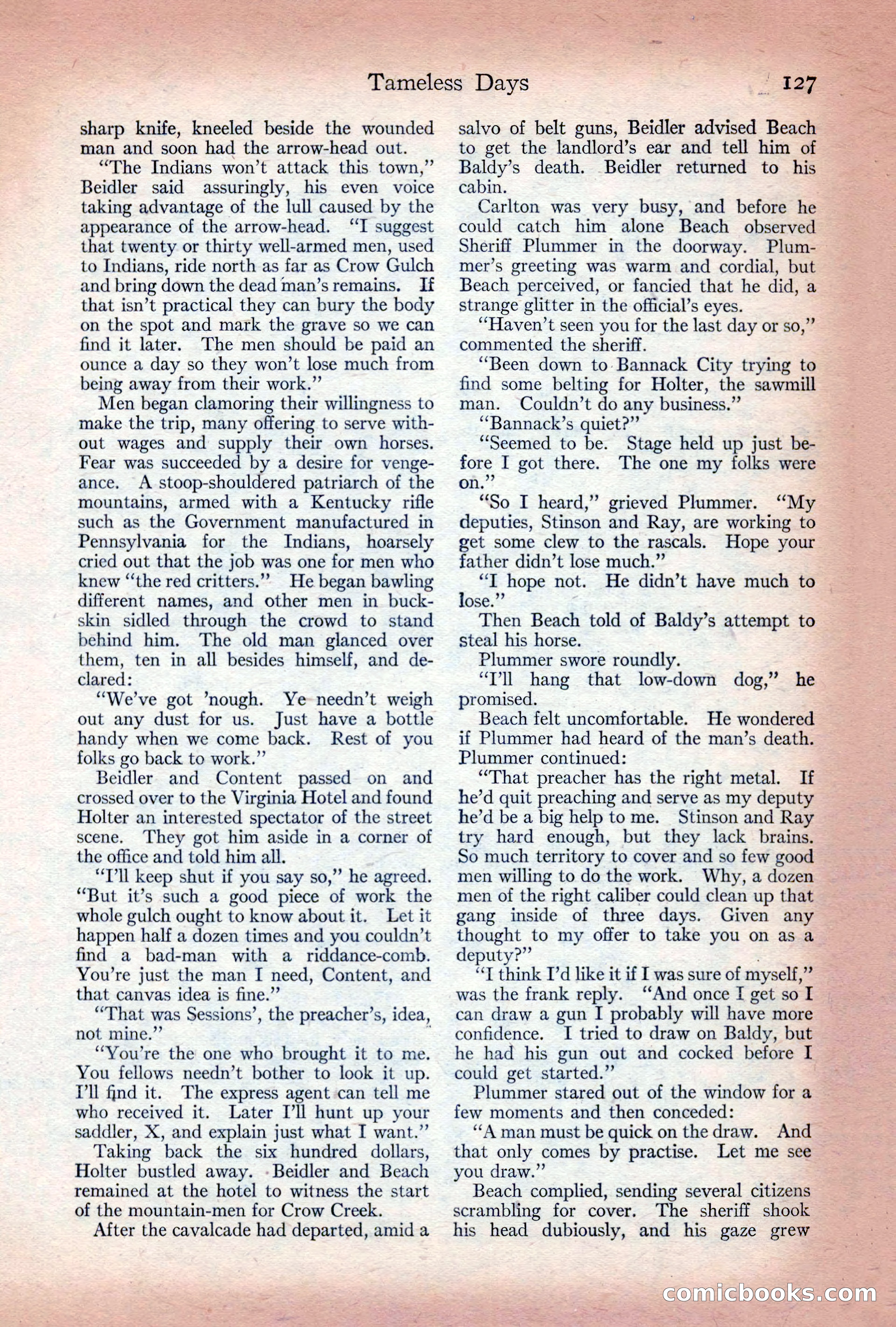 Adventure Magazine Cover, December 10, 1922 — page 133 of 200