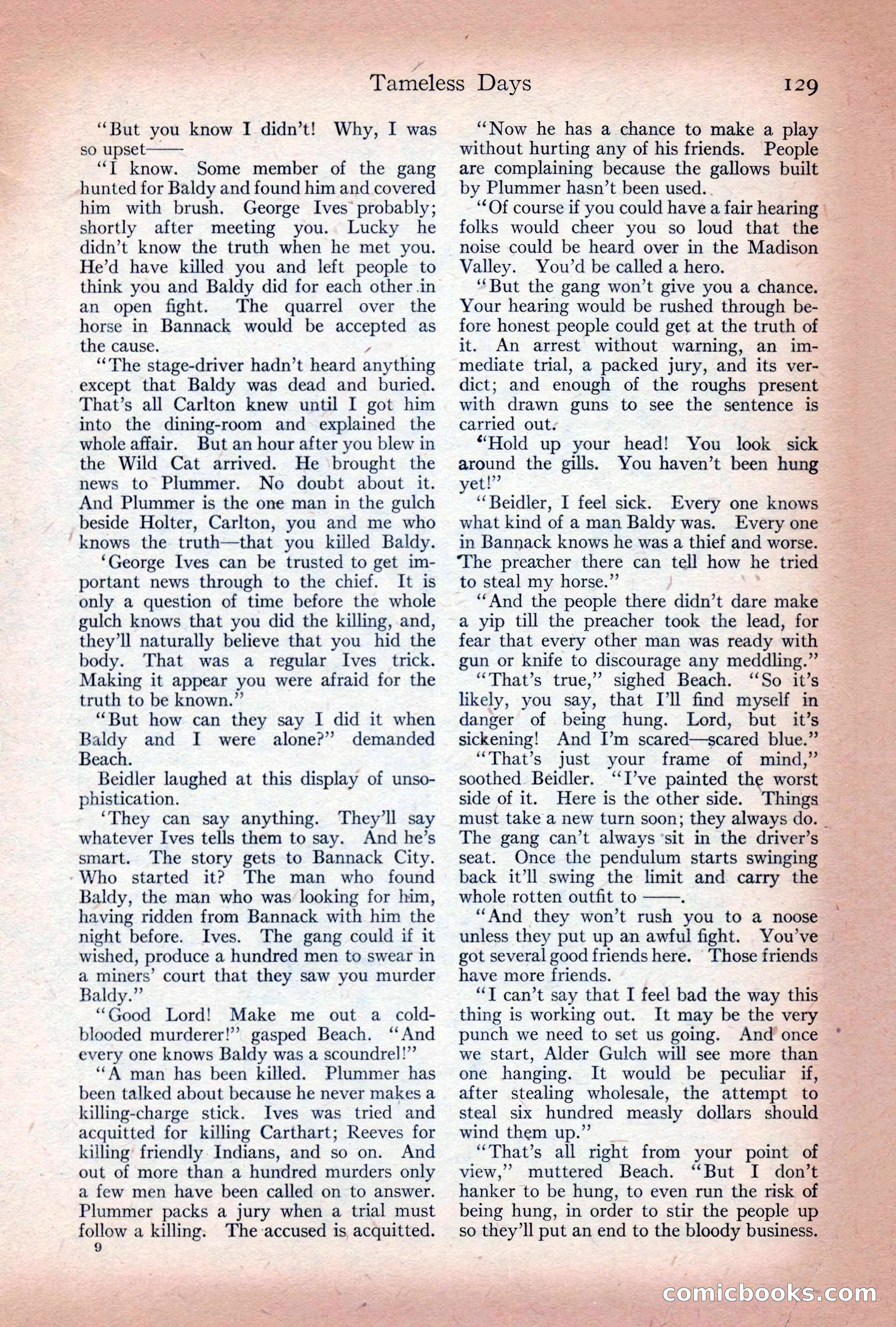 Adventure Magazine Cover, December 10, 1922 — page 135 of 200