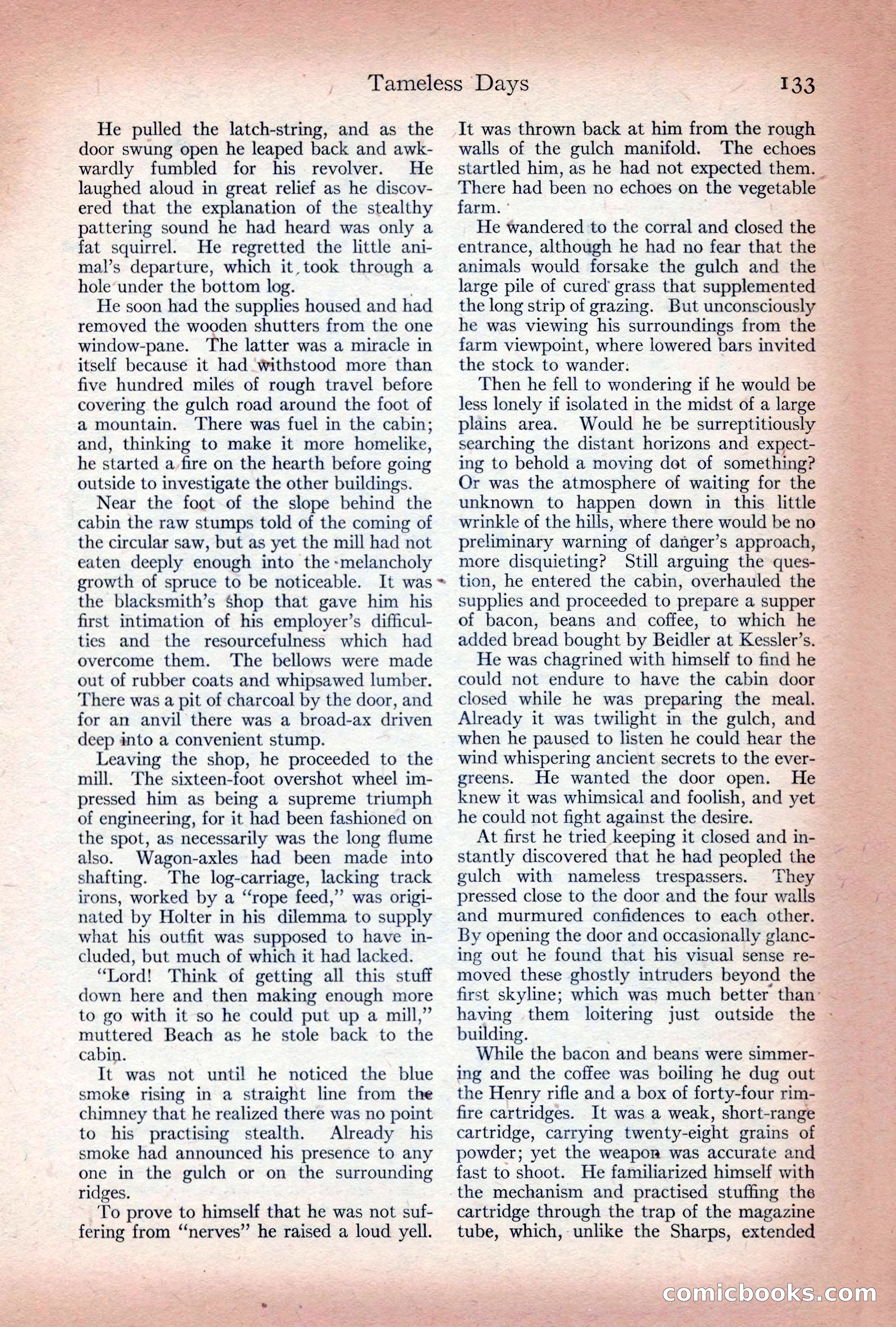 Adventure Magazine Cover, December 10, 1922 — page 139 of 200
