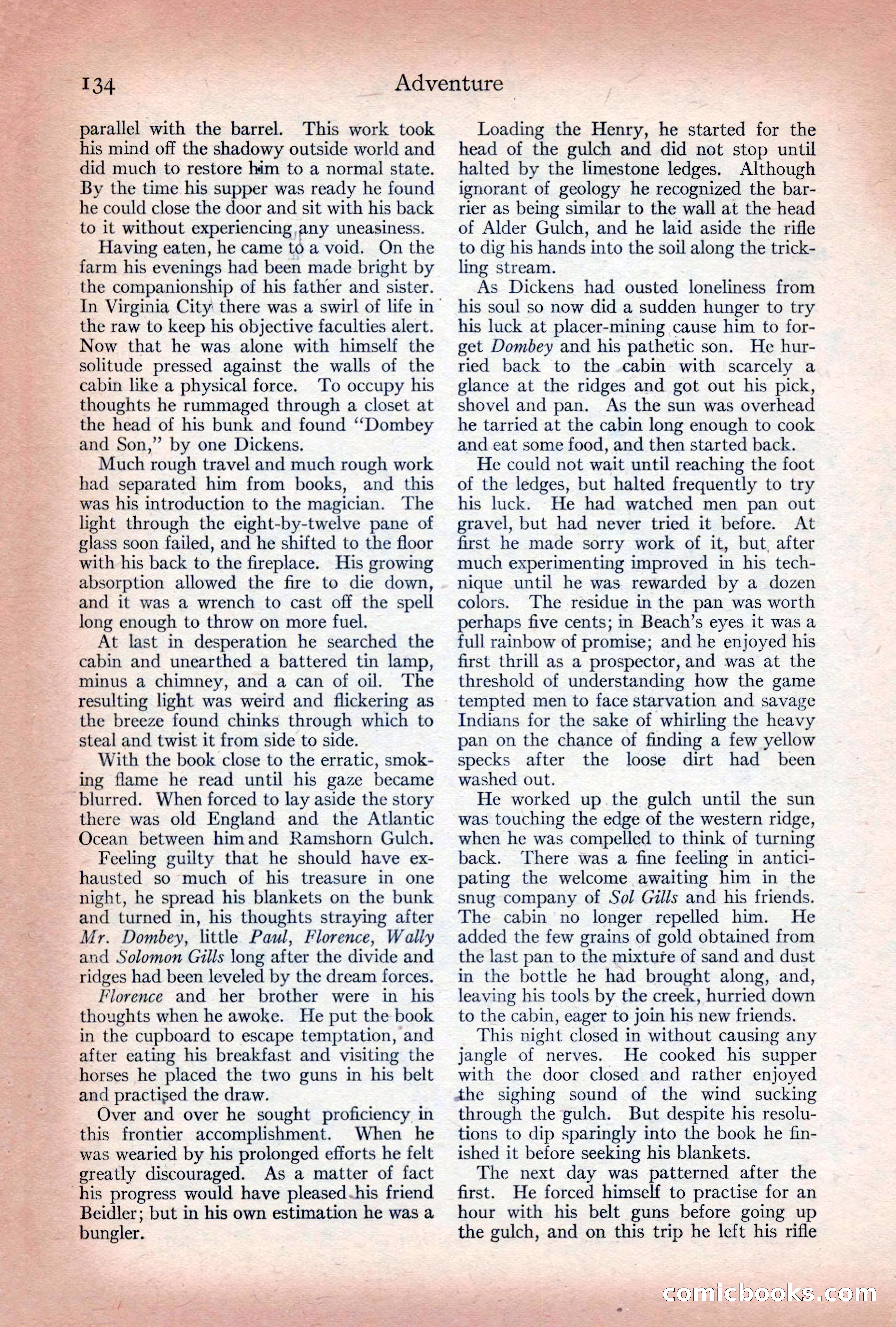 Adventure Magazine Cover, December 10, 1922 — page 140 of 200