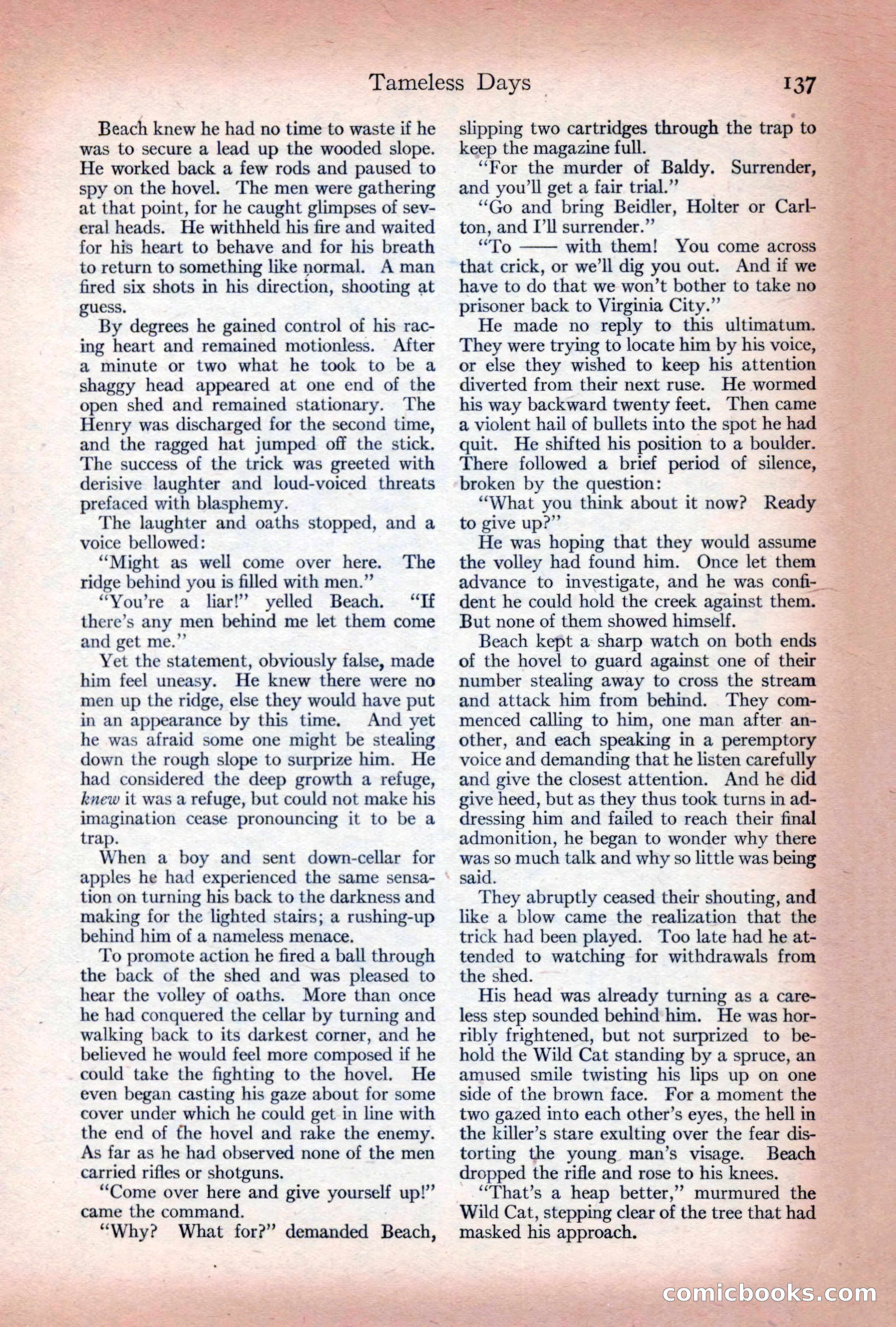 Adventure Magazine Cover, December 10, 1922 — page 143 of 200