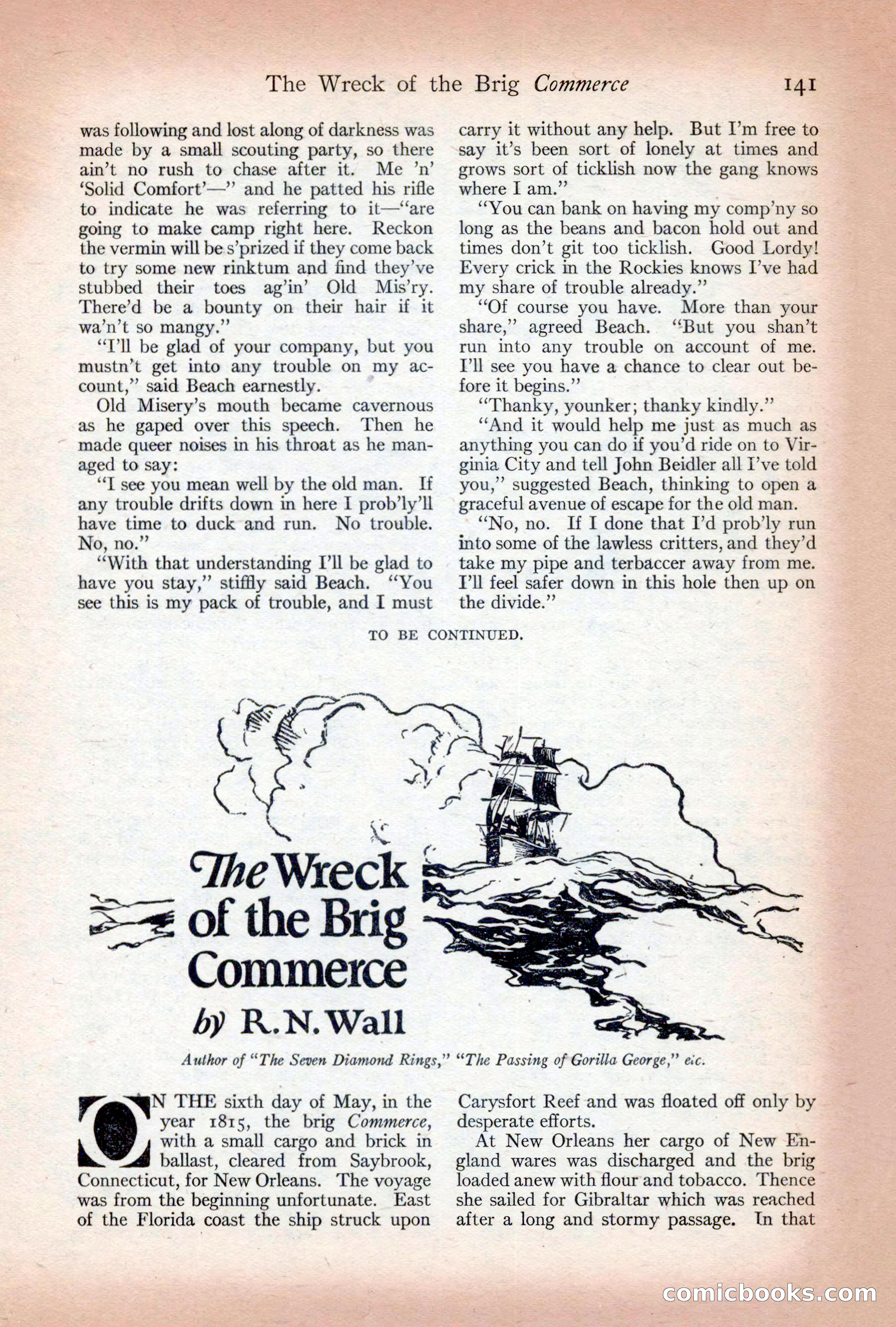 Adventure Magazine Cover, December 10, 1922 — page 147 of 200