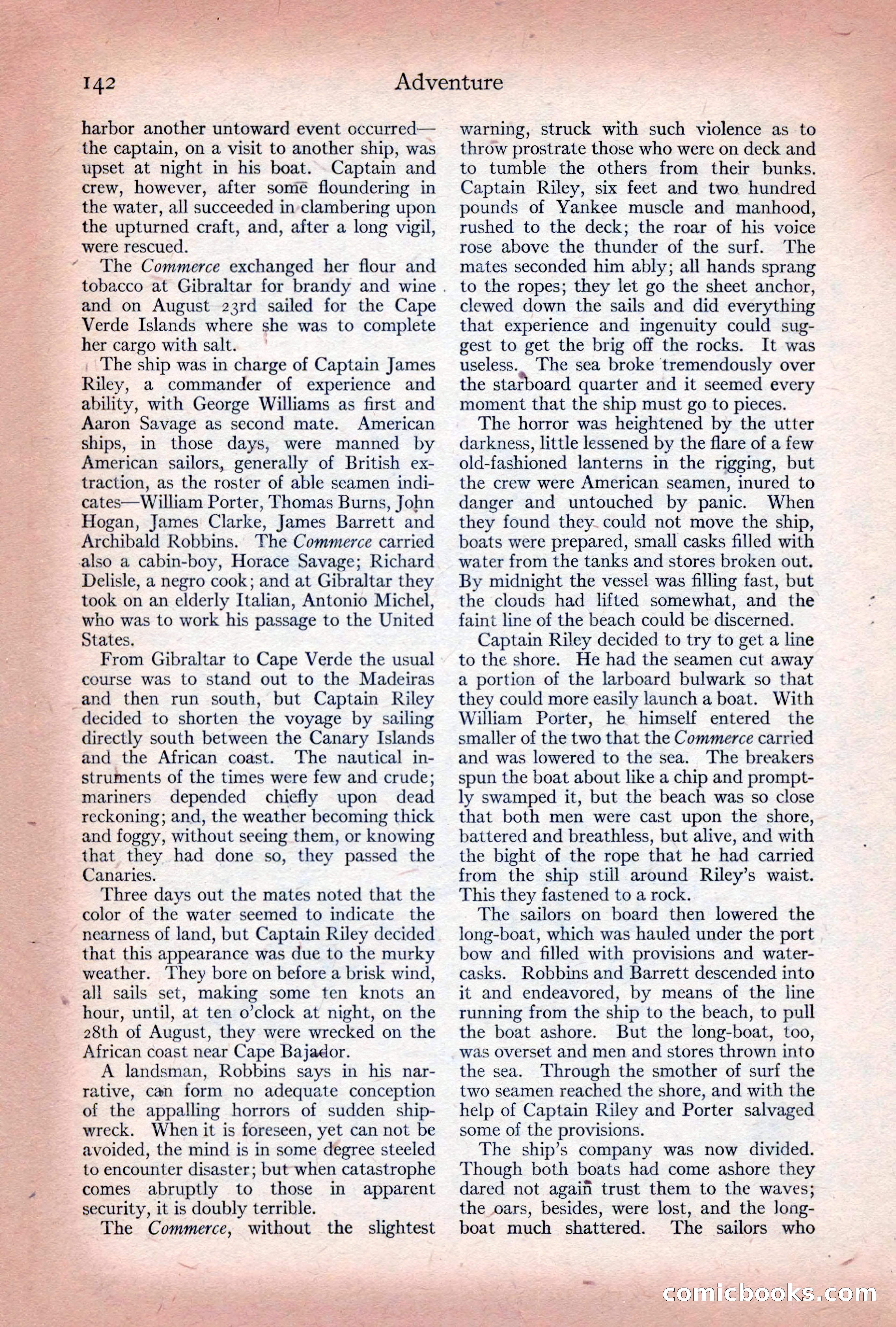 Adventure Magazine Cover, December 10, 1922 — page 148 of 200