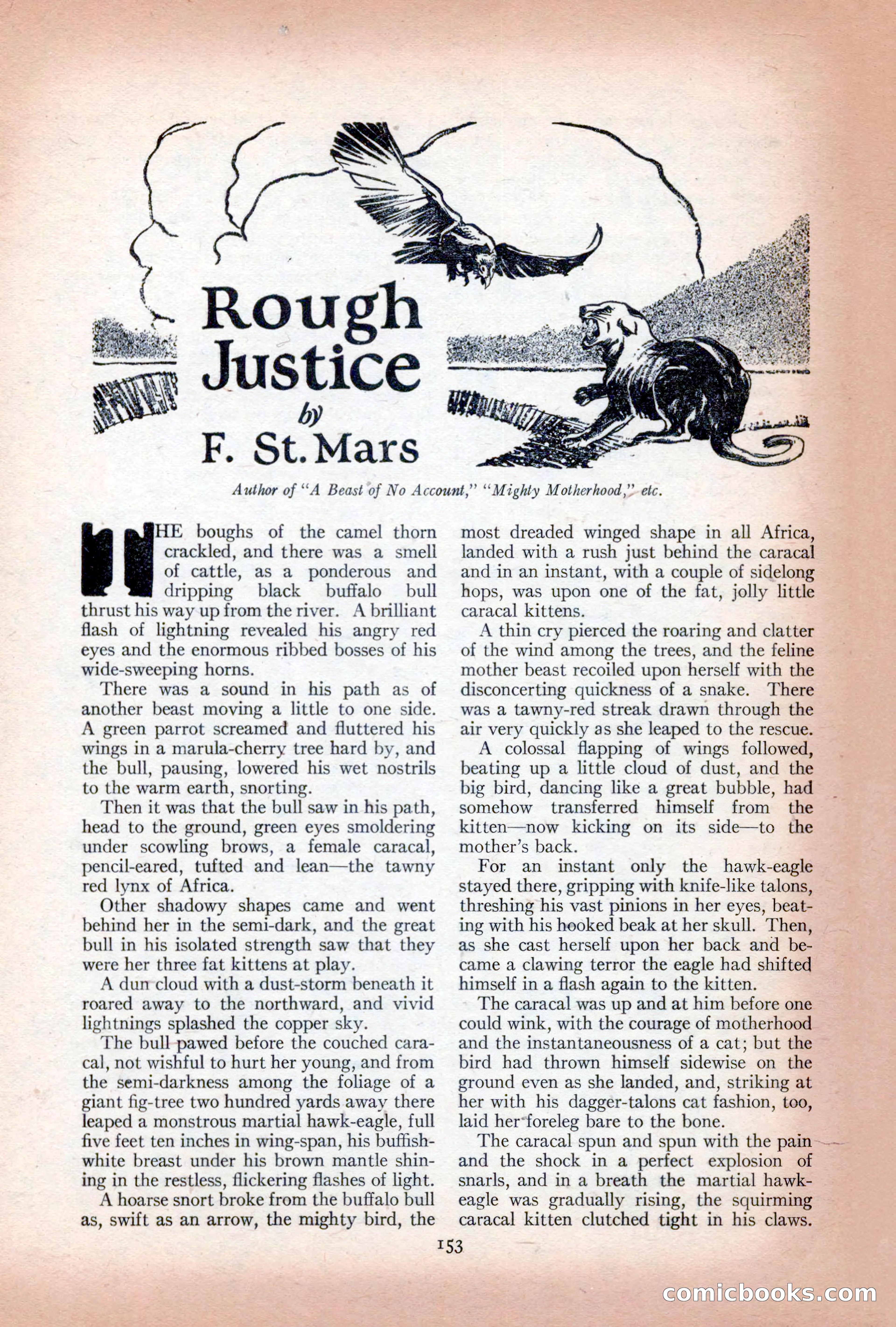 Adventure Magazine Cover, December 10, 1922 — page 159 of 200
