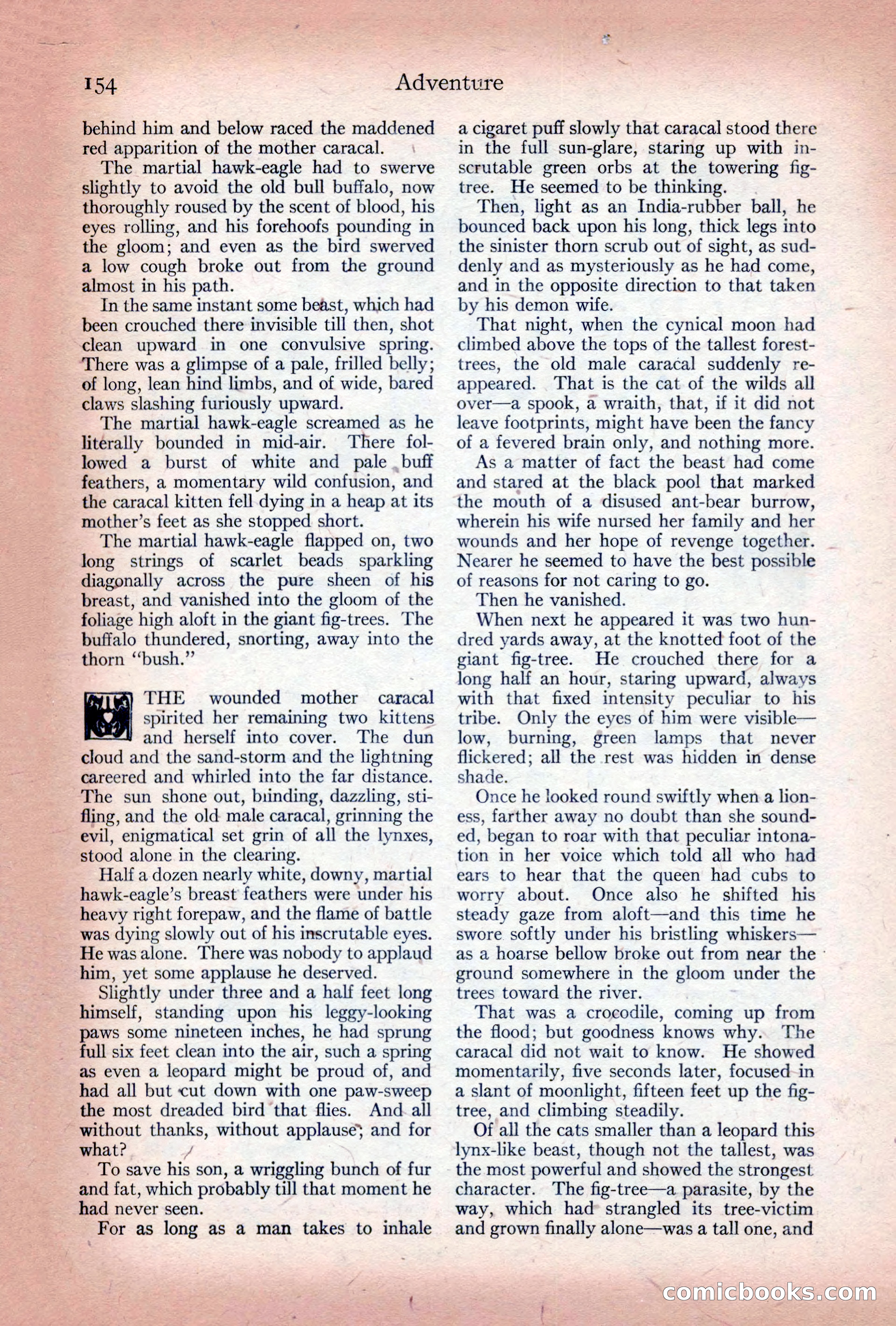 Adventure Magazine Cover, December 10, 1922 — page 160 of 200