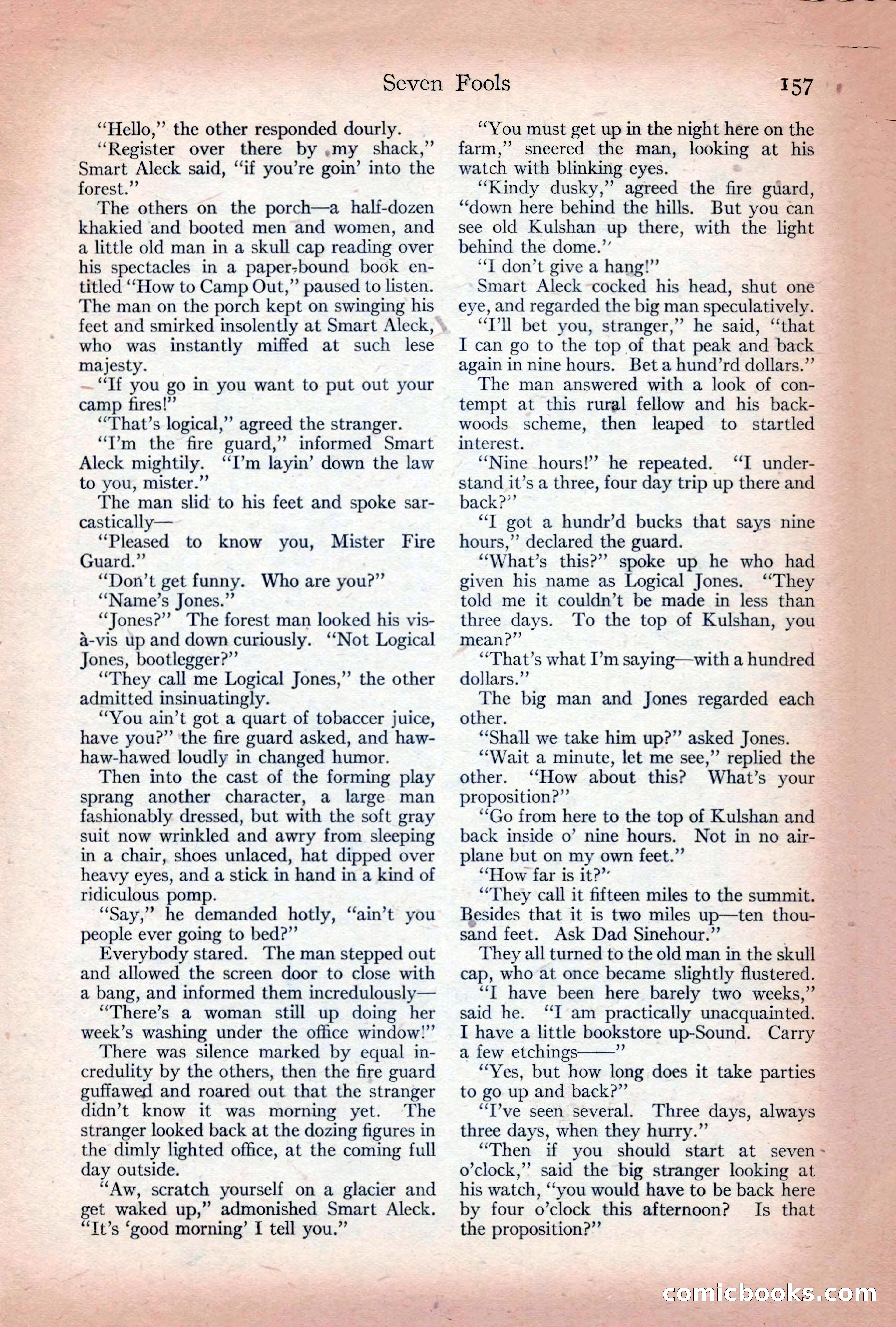 Adventure Magazine Cover, December 10, 1922 — page 163 of 200