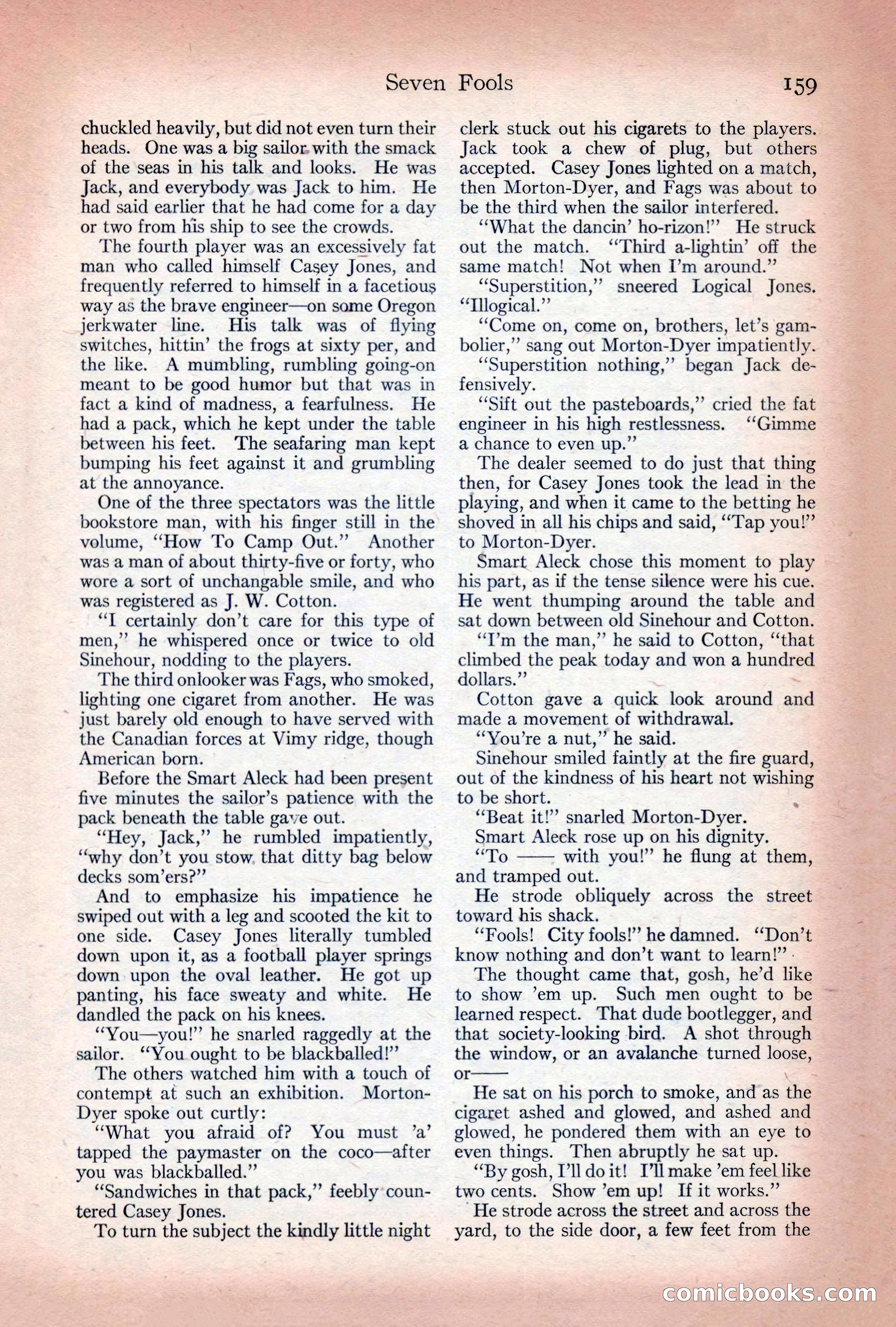 Adventure Magazine Cover, December 10, 1922 — page 165 of 200