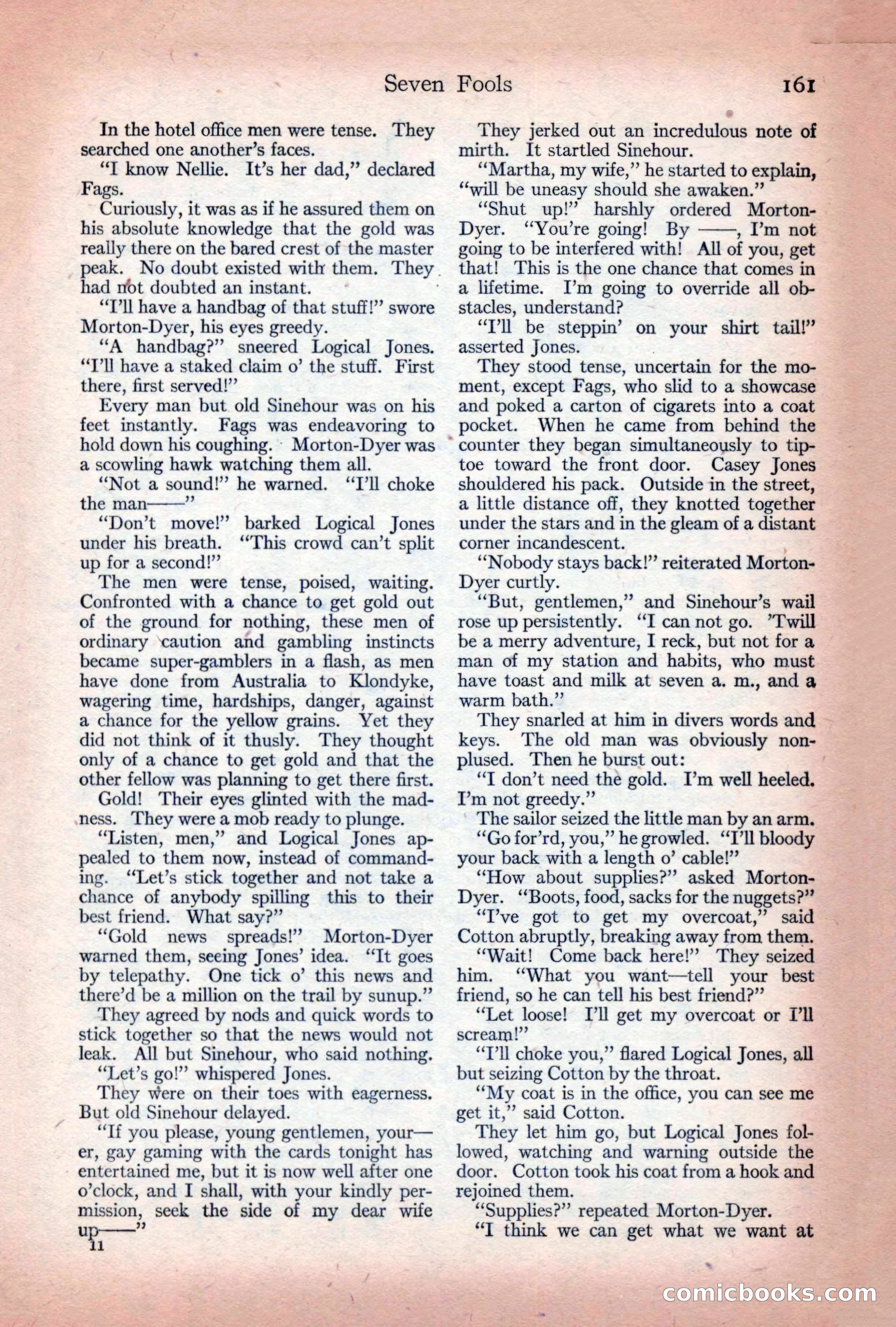 Adventure Magazine Cover, December 10, 1922 — page 167 of 200