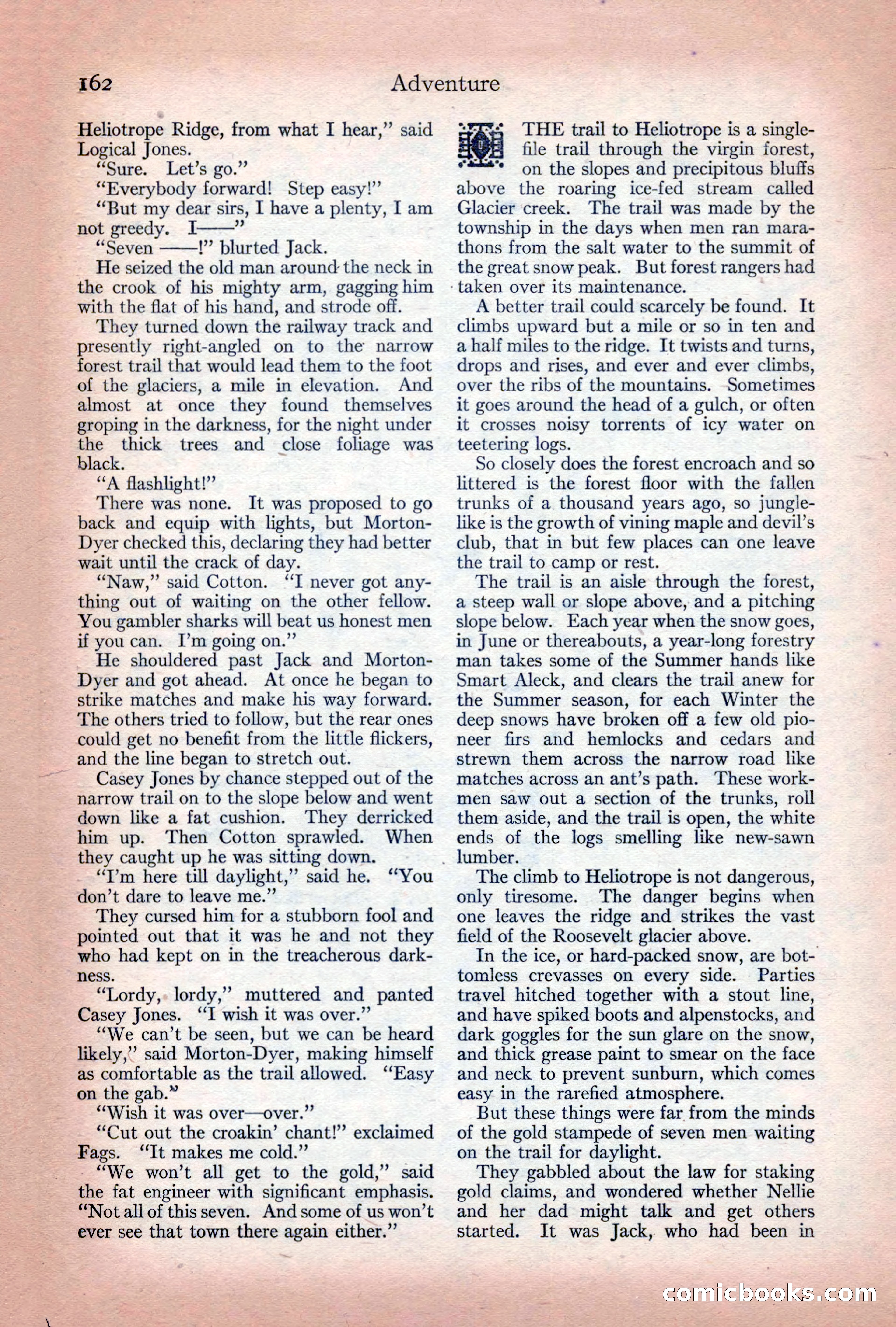 Adventure Magazine Cover, December 10, 1922 — page 168 of 200
