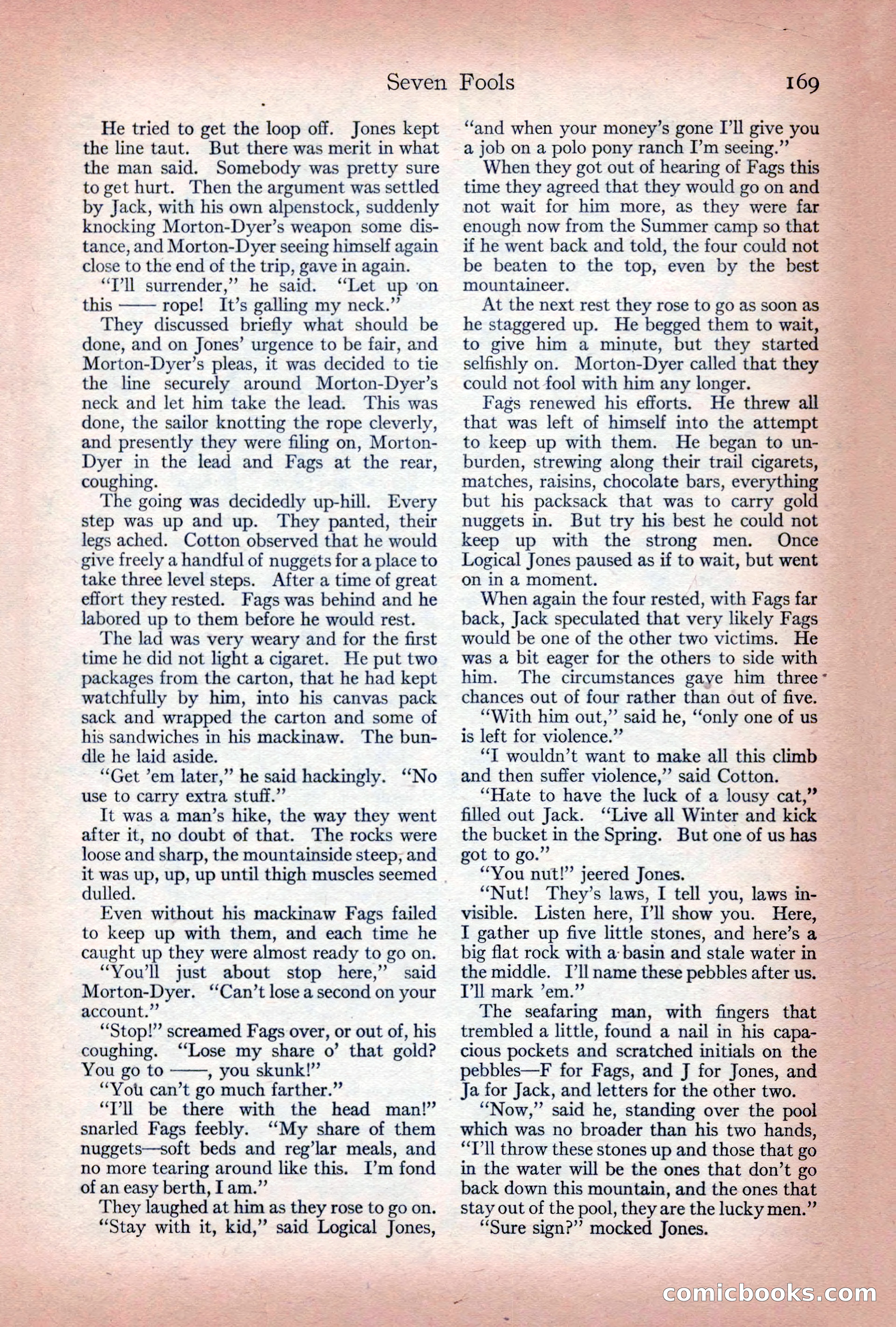 Adventure Magazine Cover, December 10, 1922 — page 175 of 200