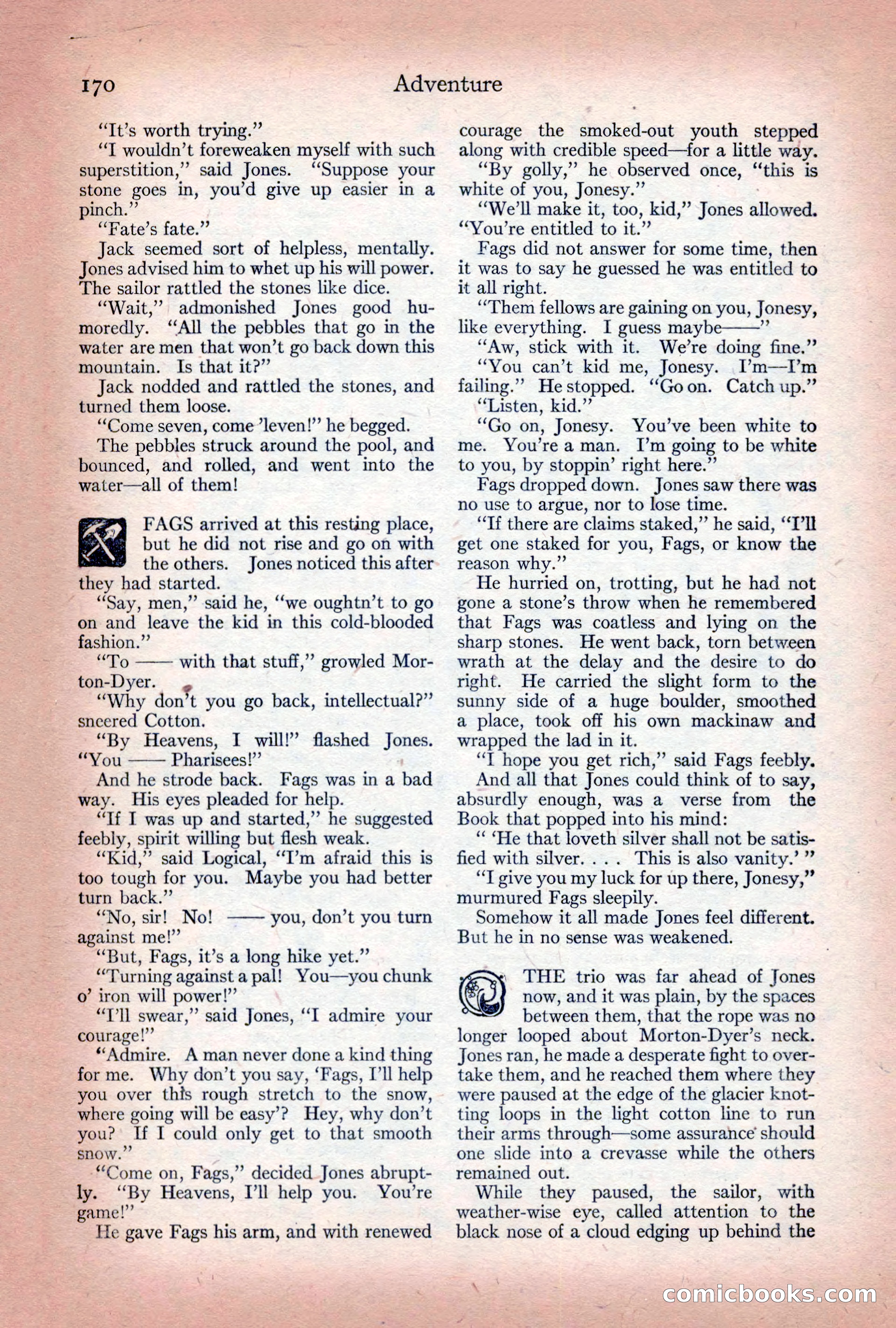 Adventure Magazine Cover, December 10, 1922 — page 176 of 200