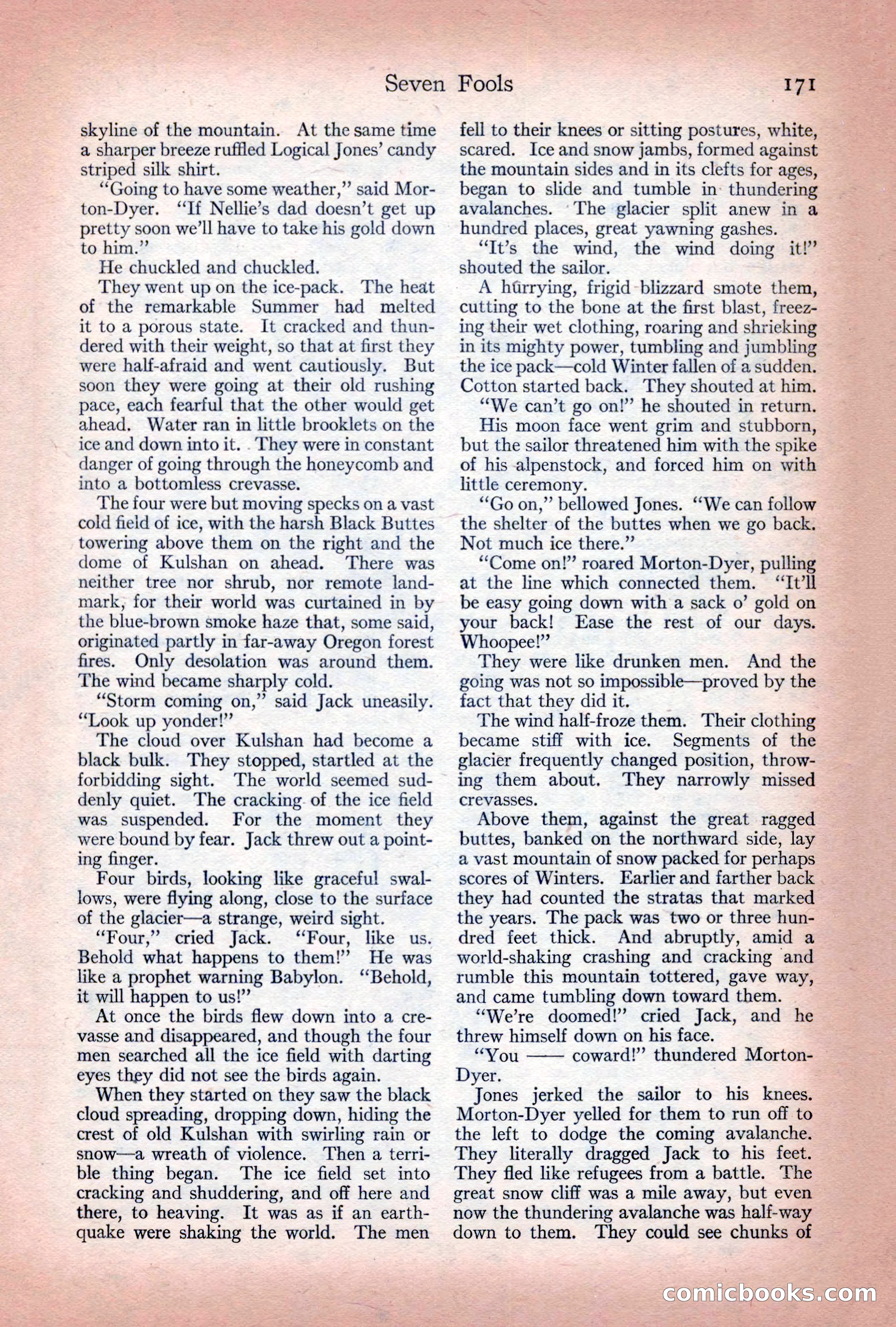 Adventure Magazine Cover, December 10, 1922 — page 177 of 200