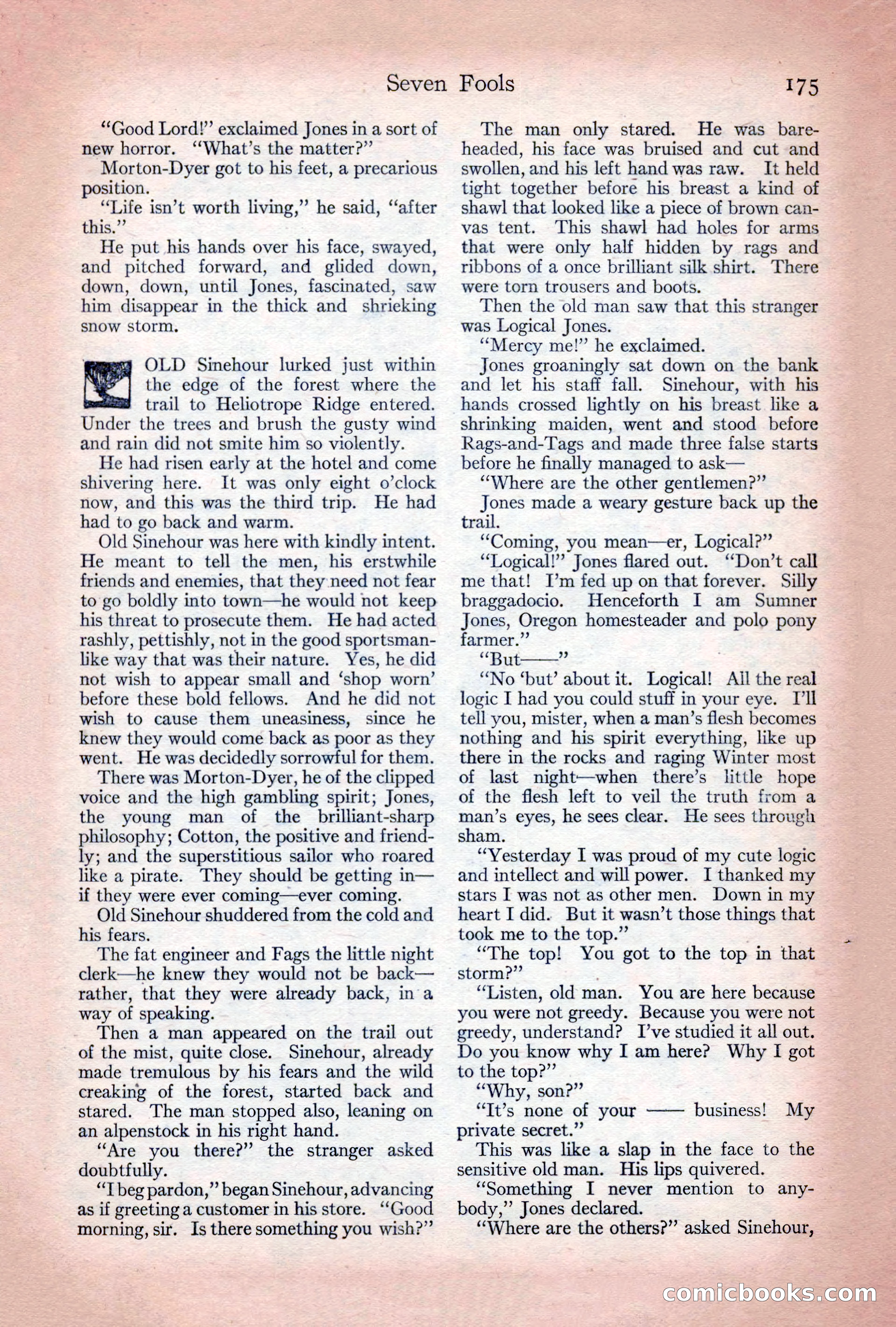 Adventure Magazine Cover, December 10, 1922 — page 181 of 200