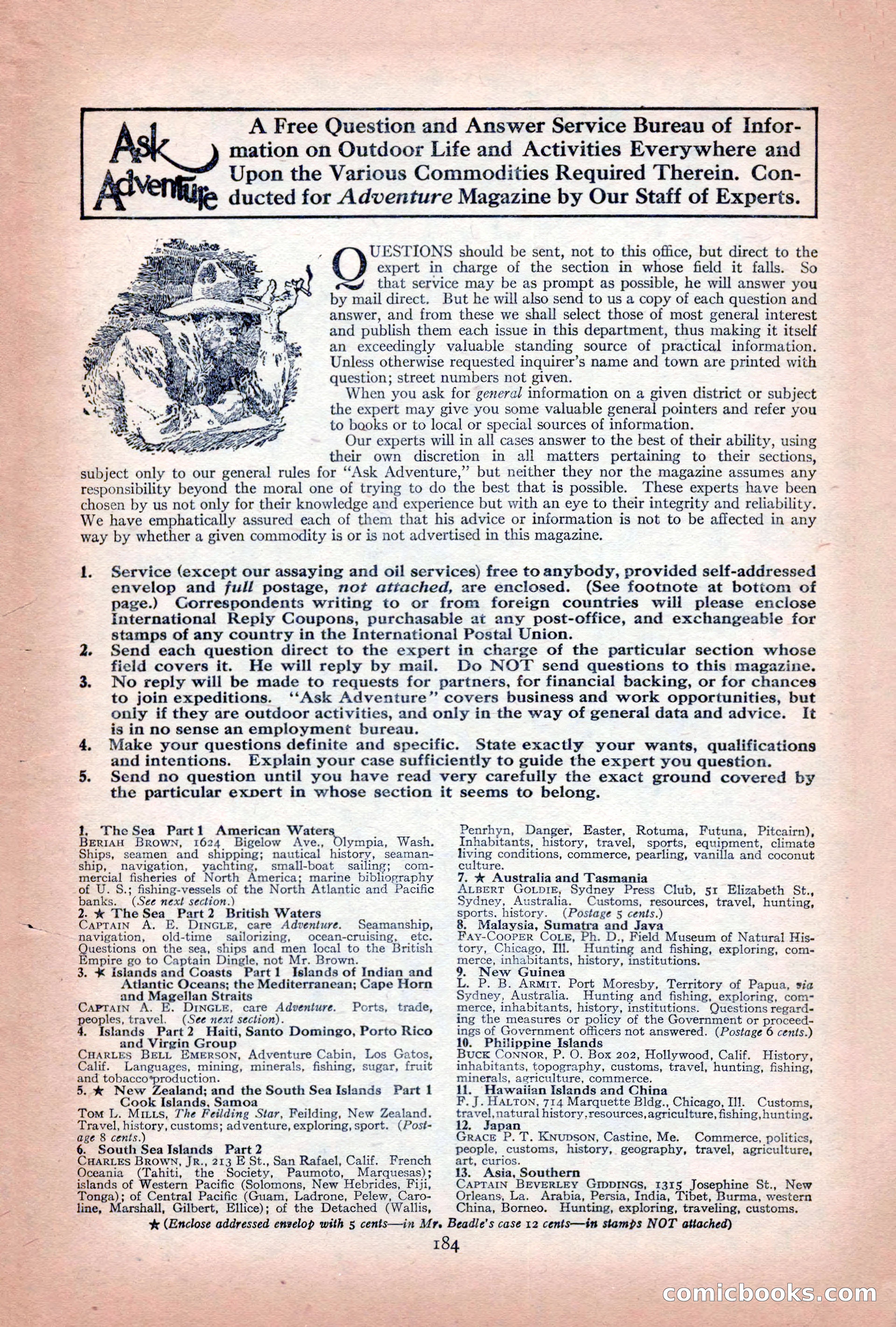 Adventure Magazine Cover, December 10, 1922 — page 190 of 200