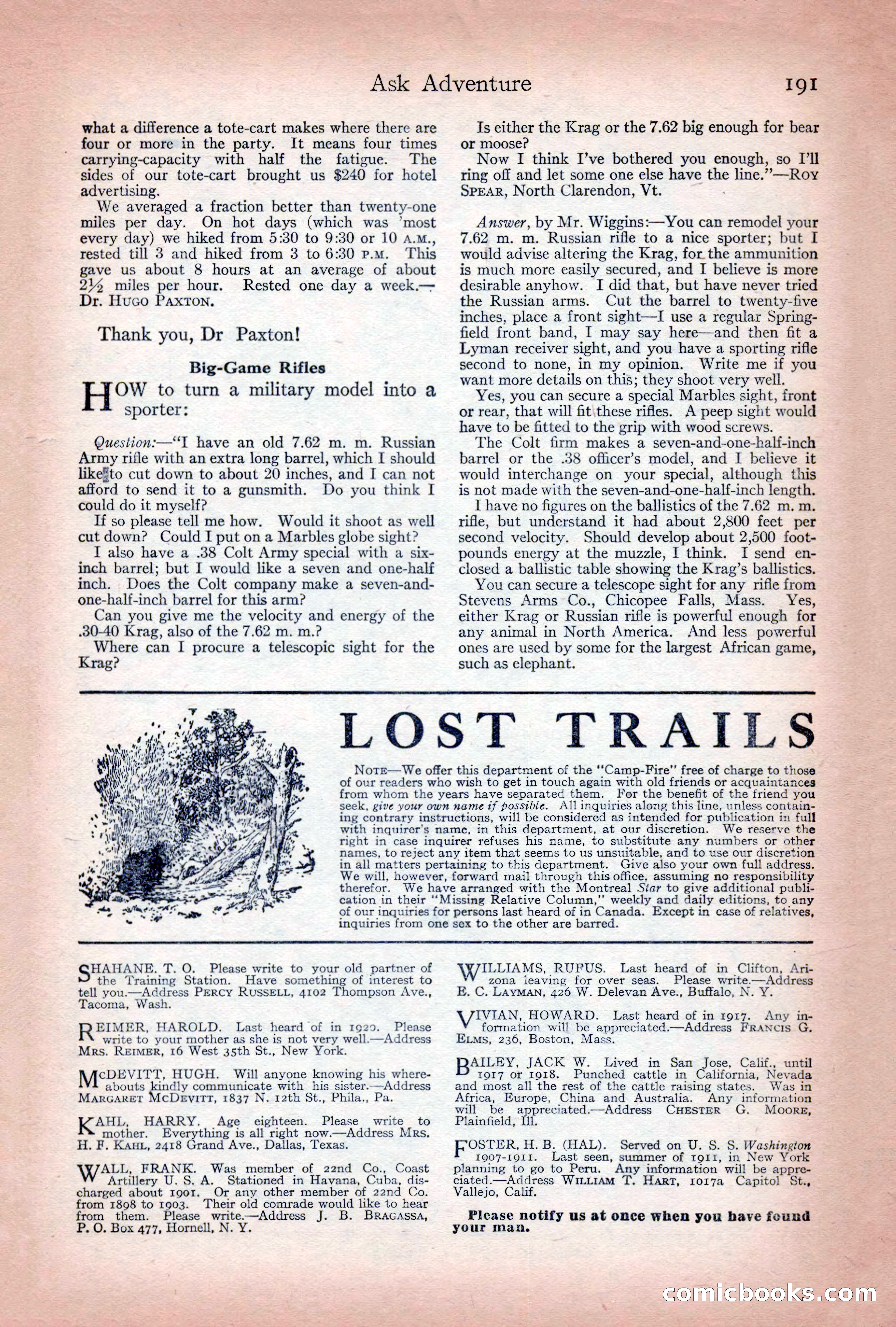 Adventure Magazine Cover, December 10, 1922 — page 197 of 200