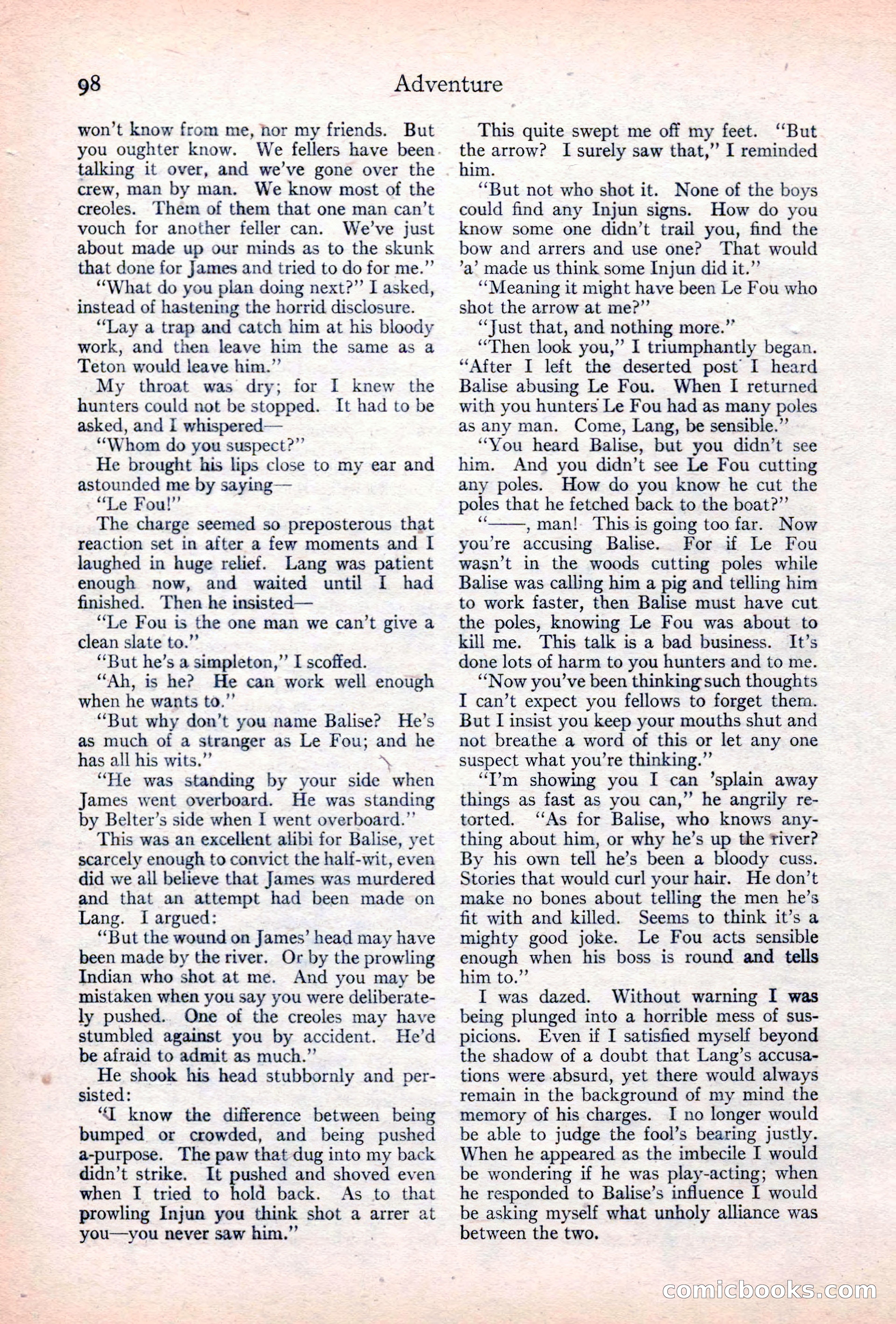 Adventure Magazine Cover — page 100 of 196