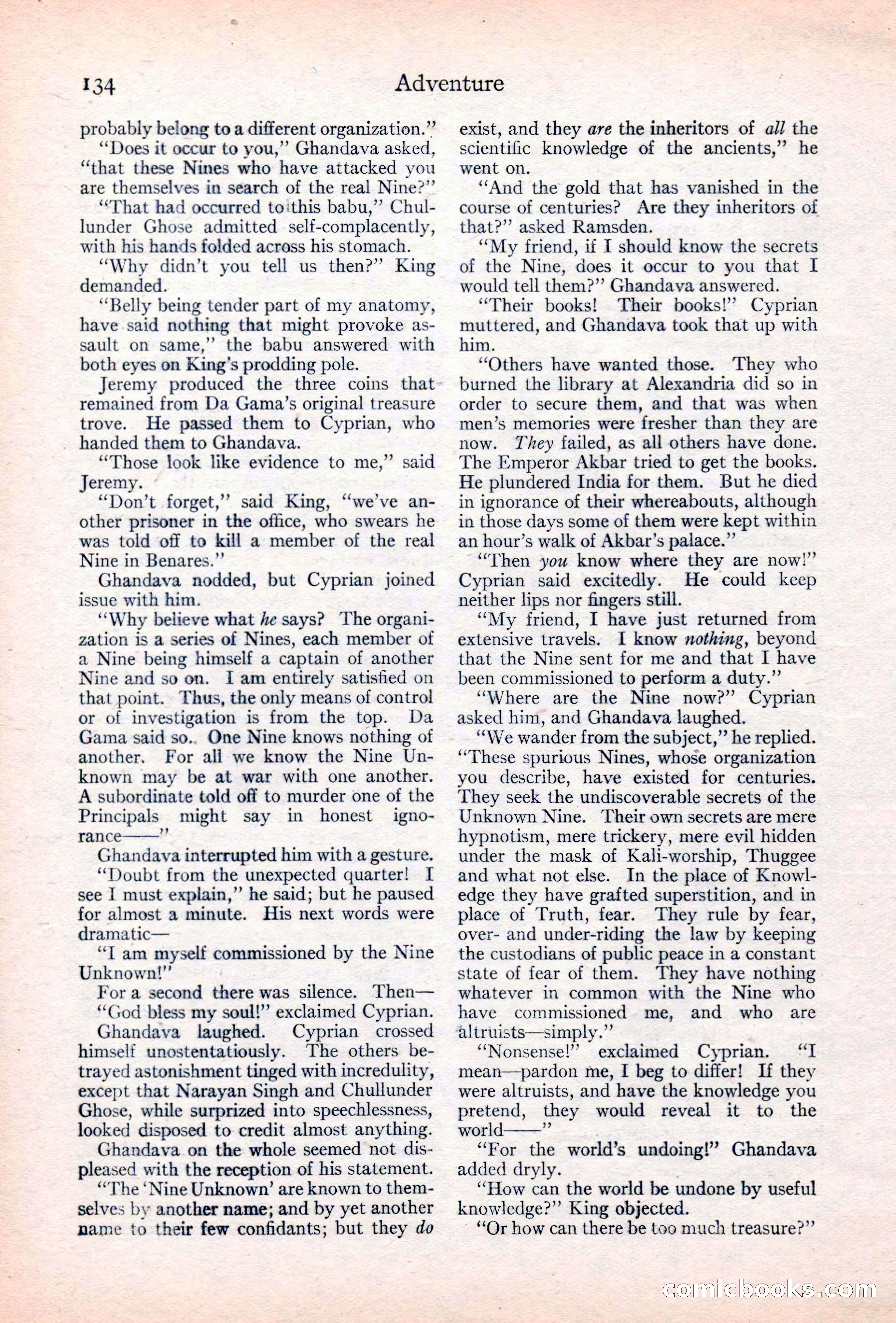 Adventure Magazine Cover — page 136 of 196