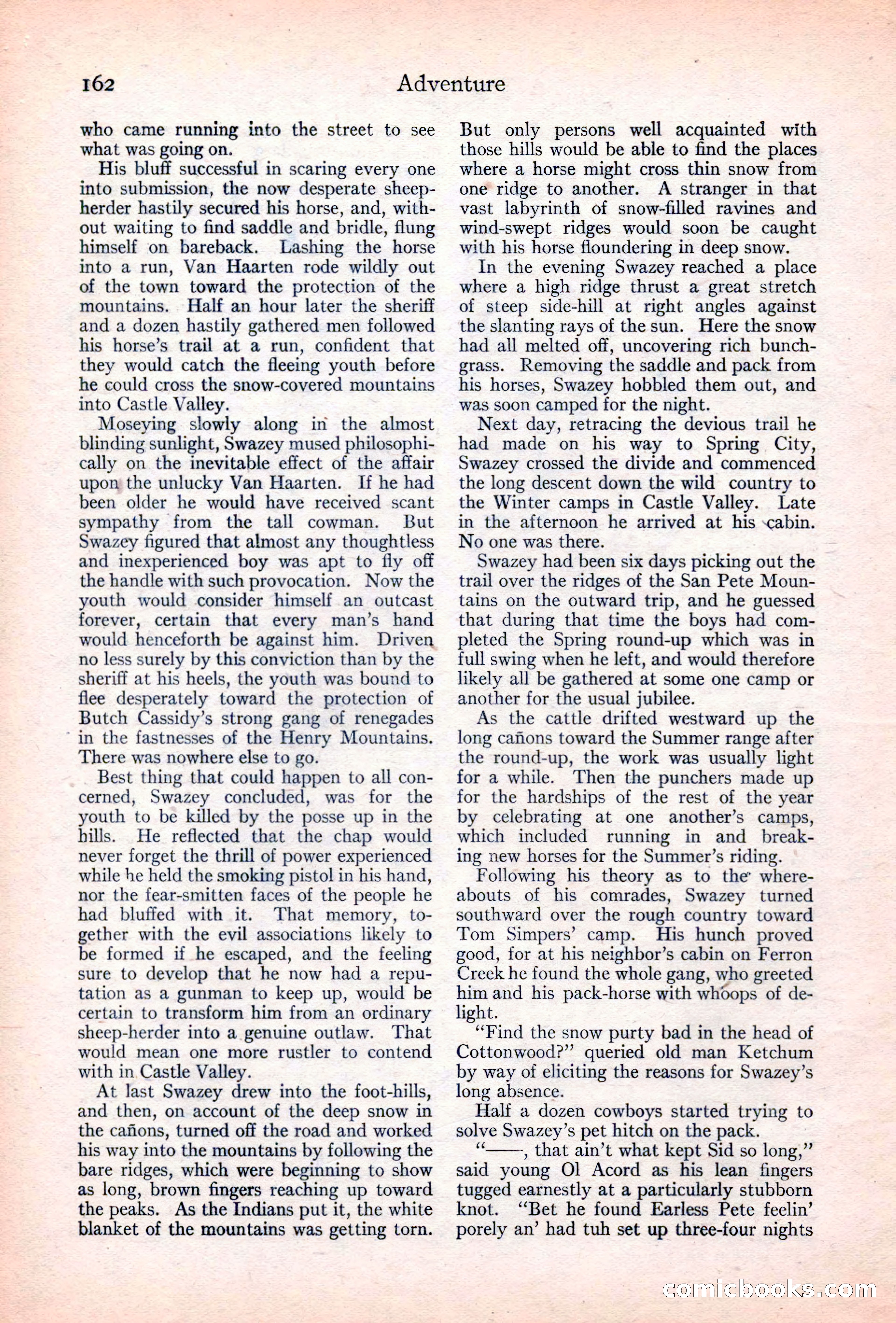 Adventure Magazine Cover — page 164 of 196