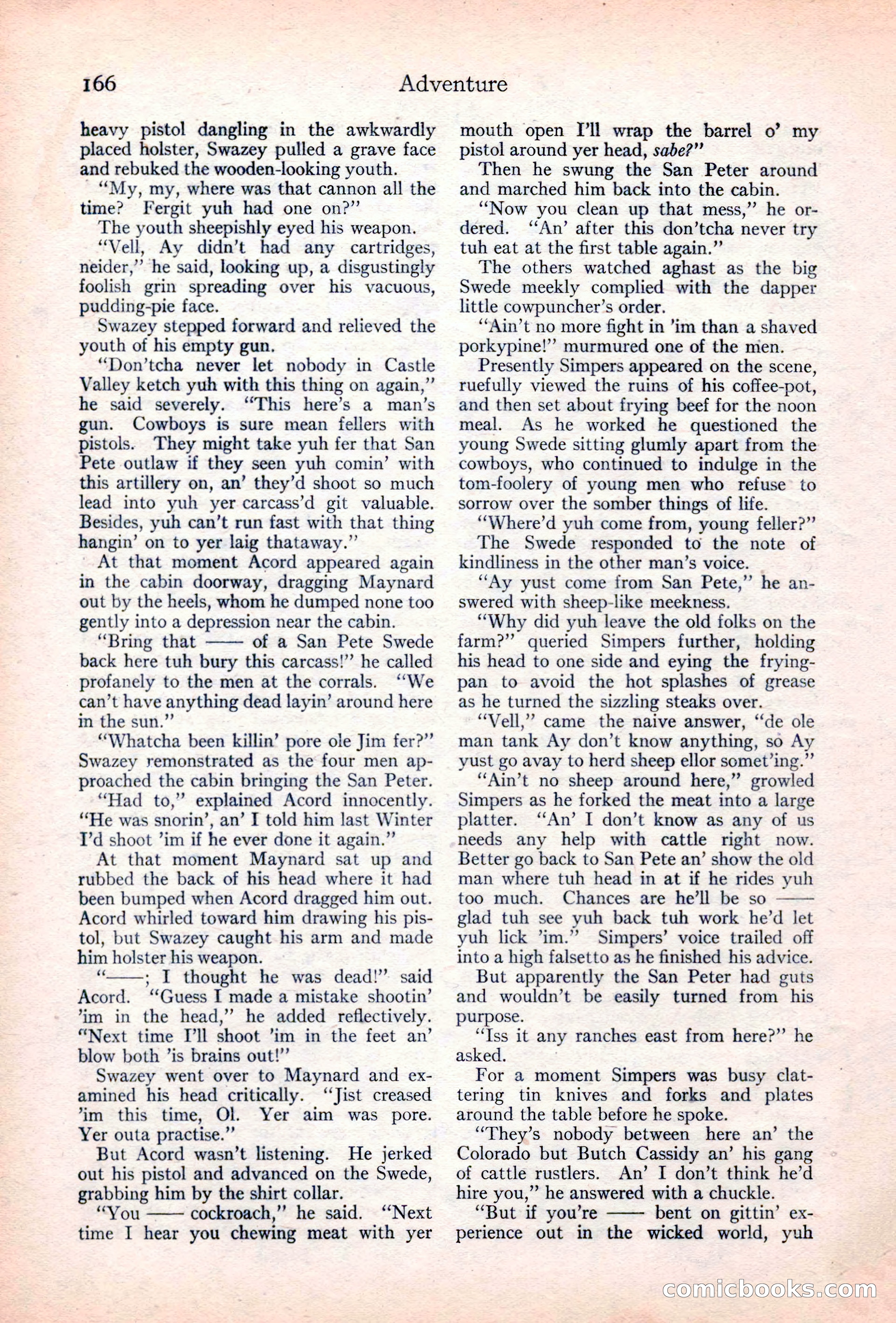 Adventure Magazine Cover — page 168 of 196