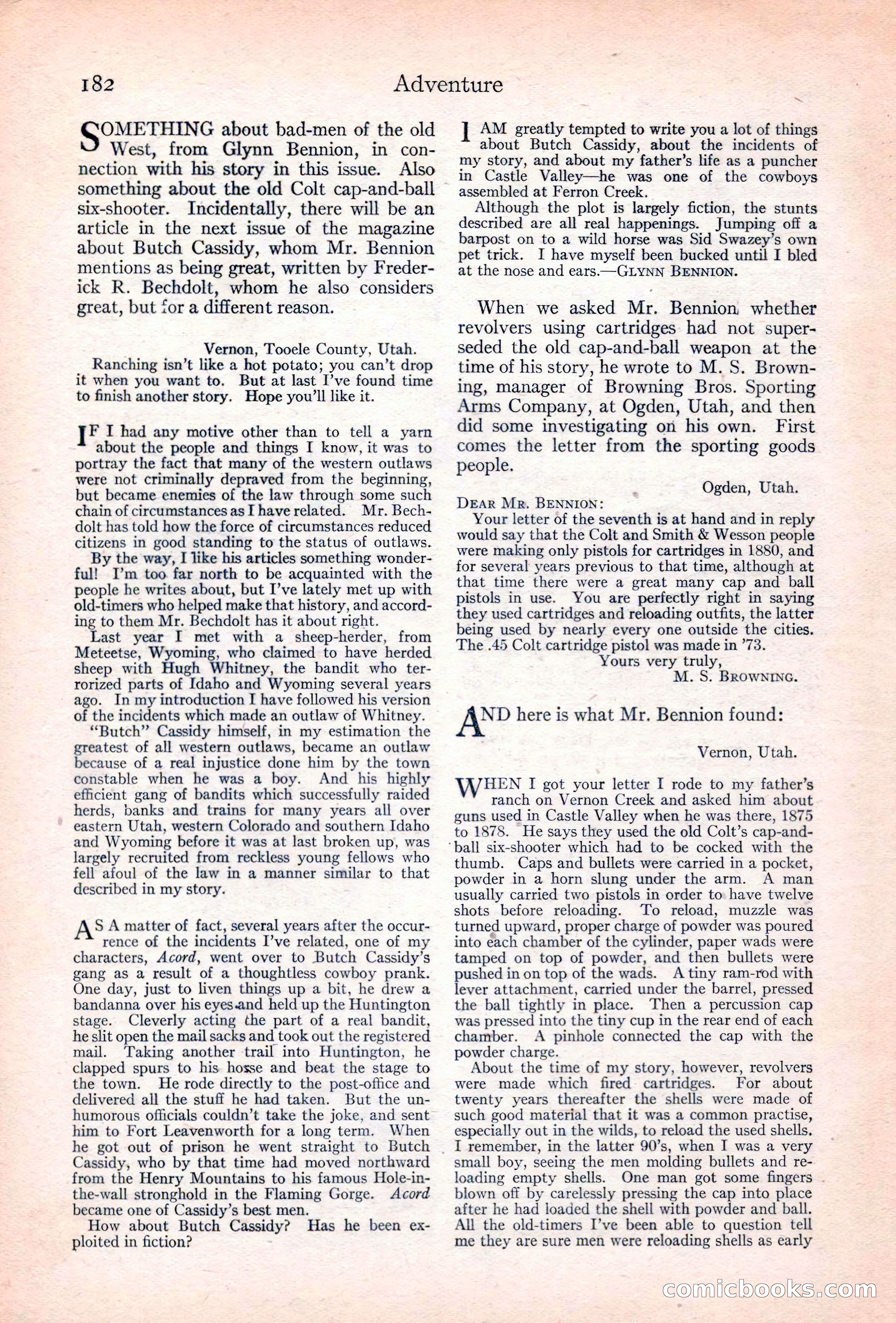 Adventure Magazine Cover — page 184 of 196