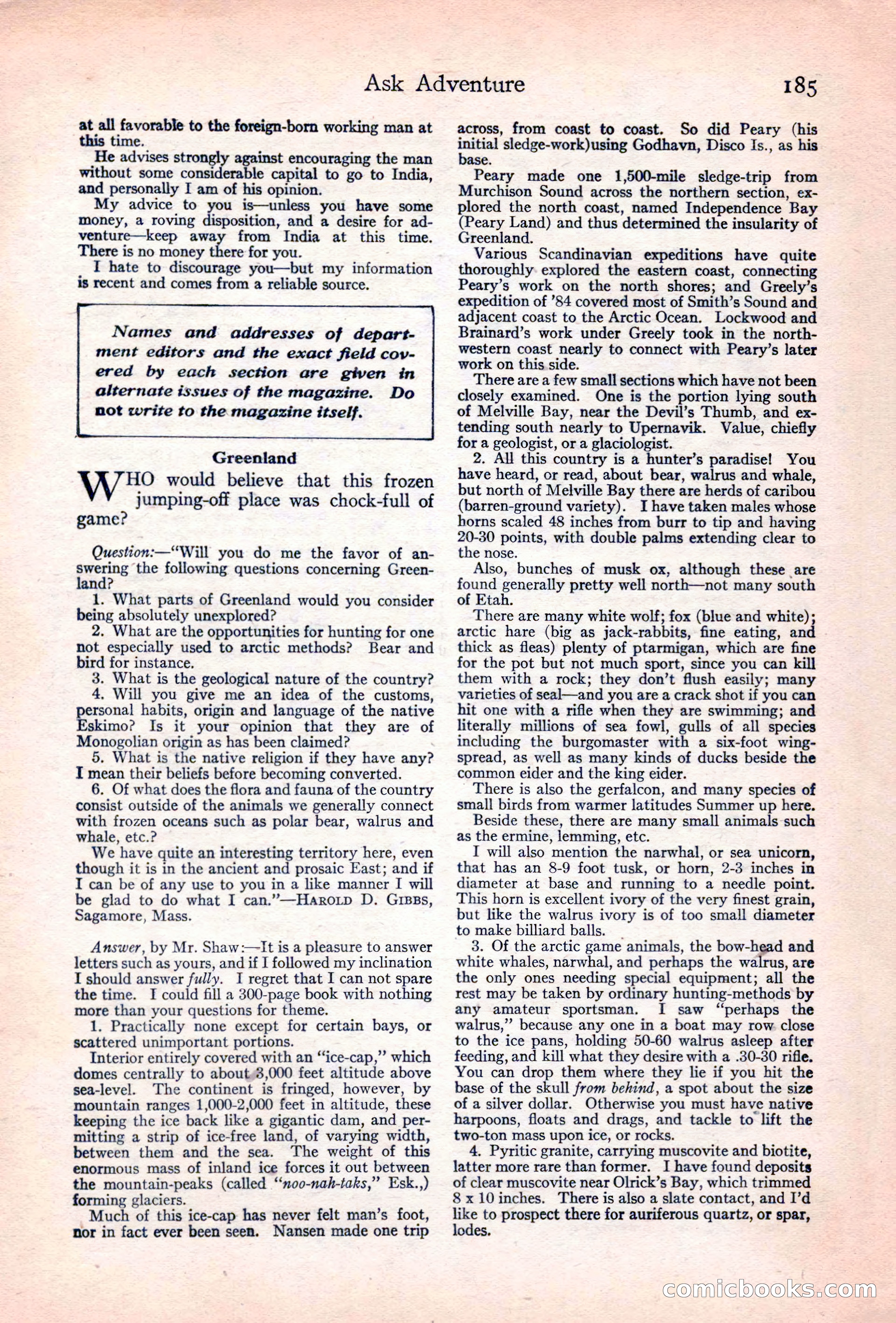 Adventure Magazine Cover — page 187 of 196